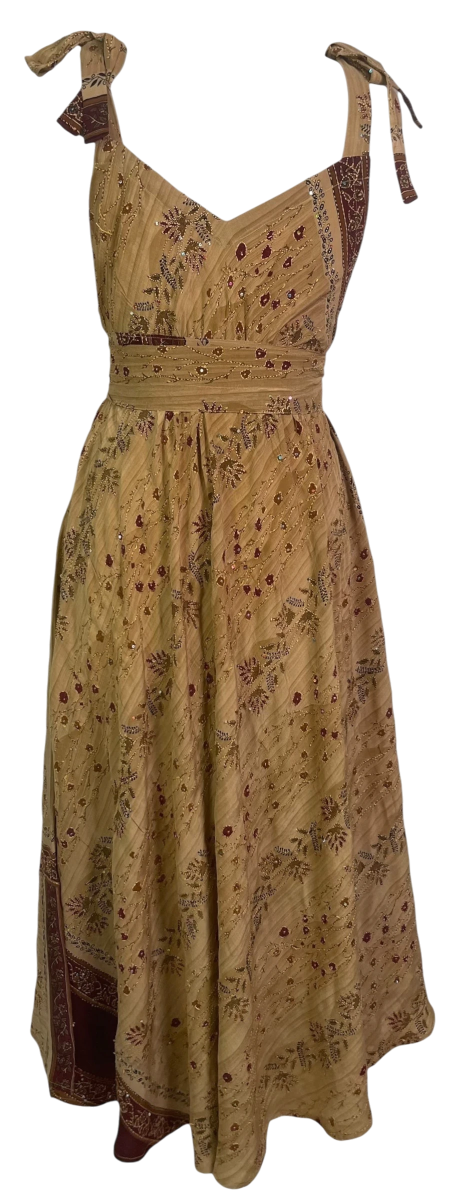 PREVIEW PRC8819 Wabi Sabi Pure Silk Maxi Dress with Belt