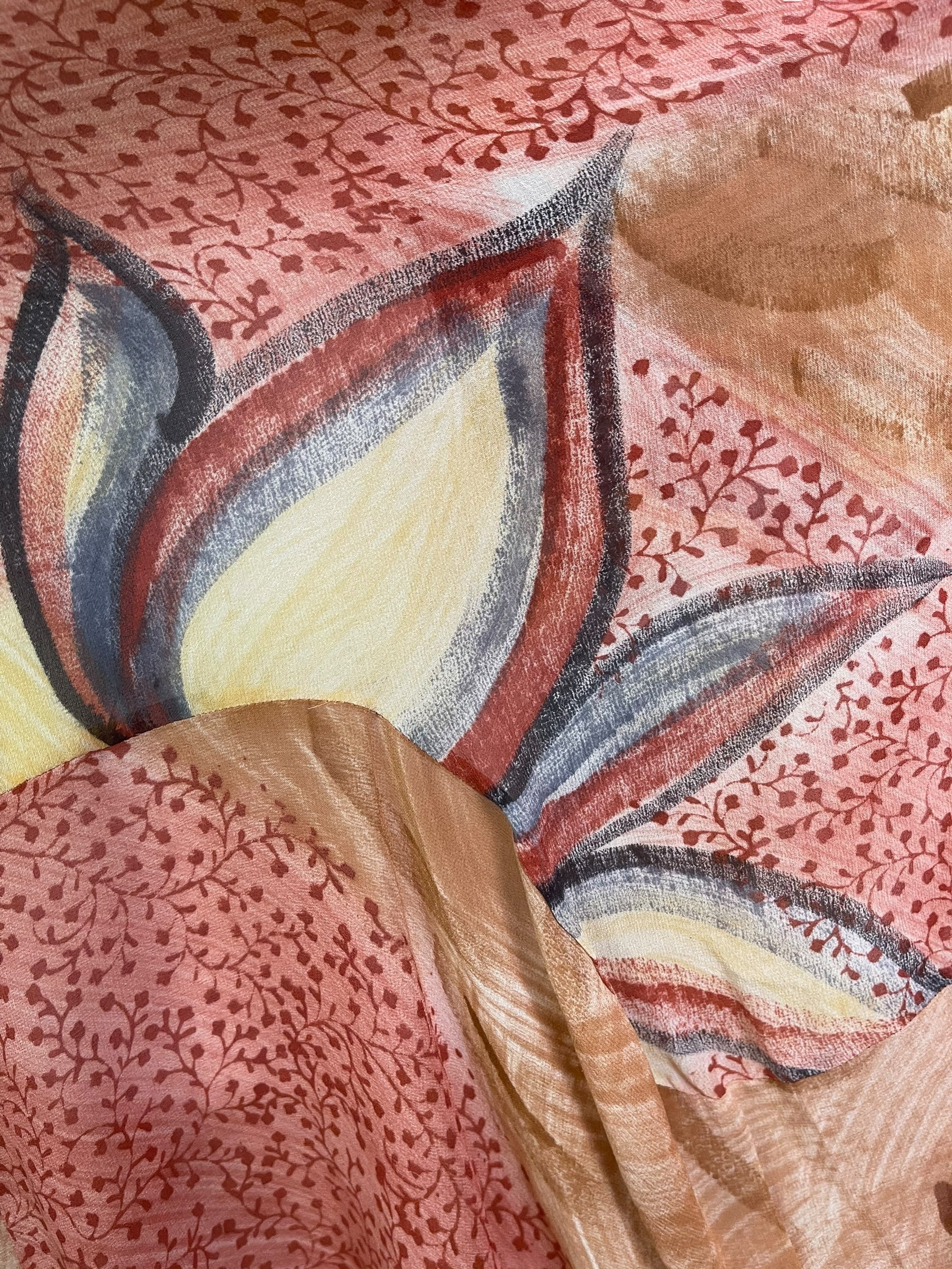 PRG8910 Sheer Avatar Pure Silk Sculptural Long Tunic Dress by 15 FEBRUARY 2026 – Handmade ethical Sculptural Dress from sariKNOTsari using upcycled silk. Designed in Canada for travel and slow fashion, loved from Toronto to LA to Sydney.