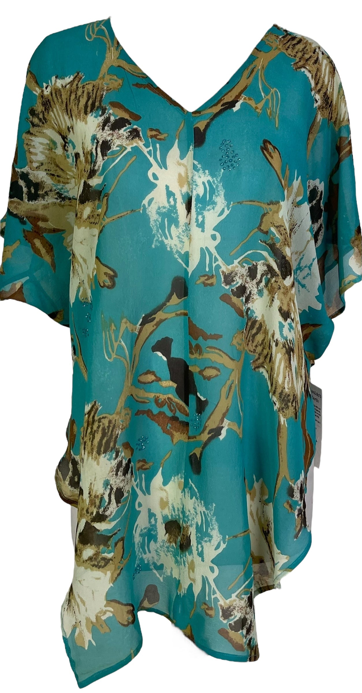 PRC6980 Avatar Pure Silk Waterfall Top