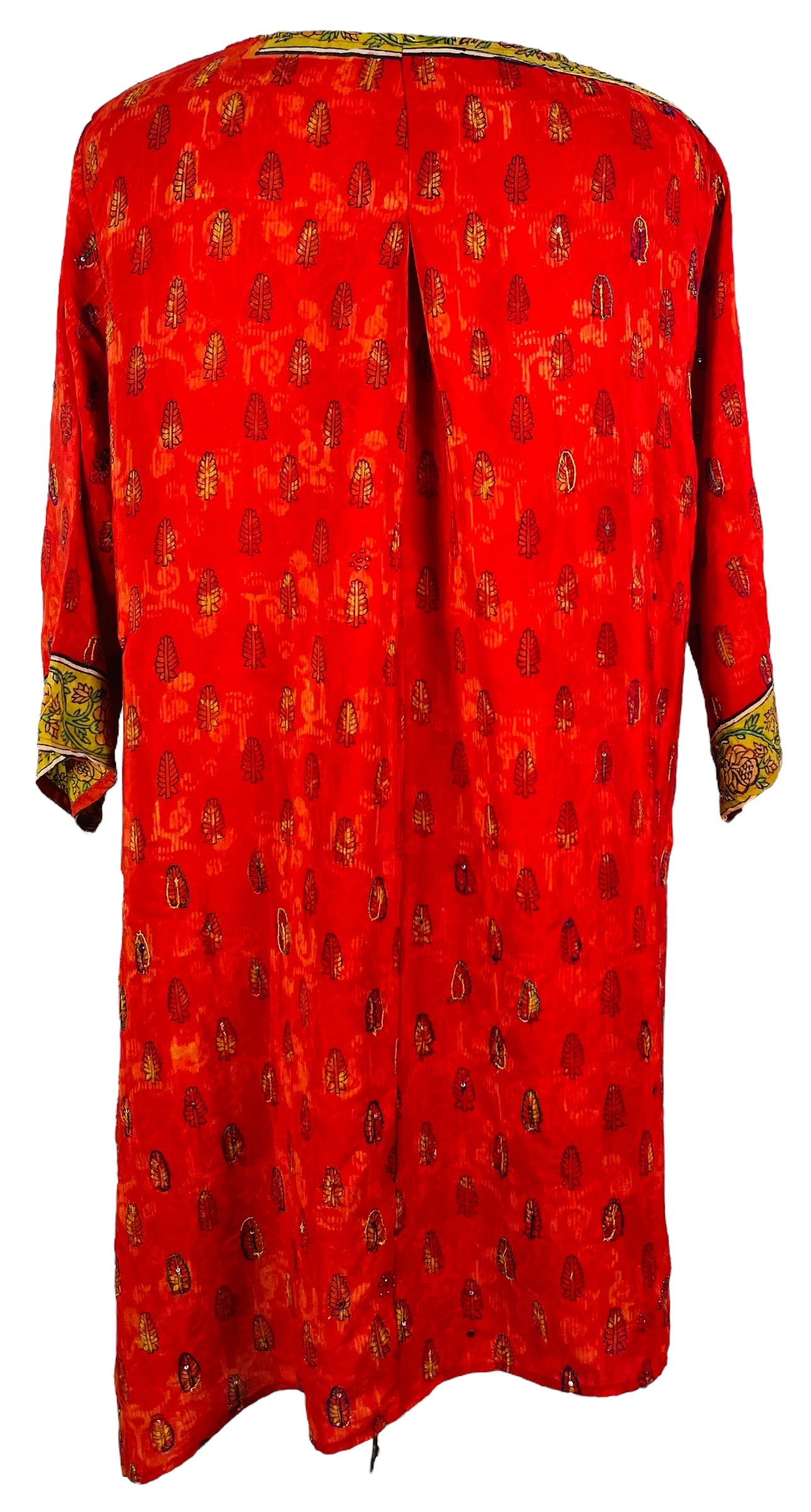 PRC6838 Avatar Pure Silk Self Pocket Tunic Dress