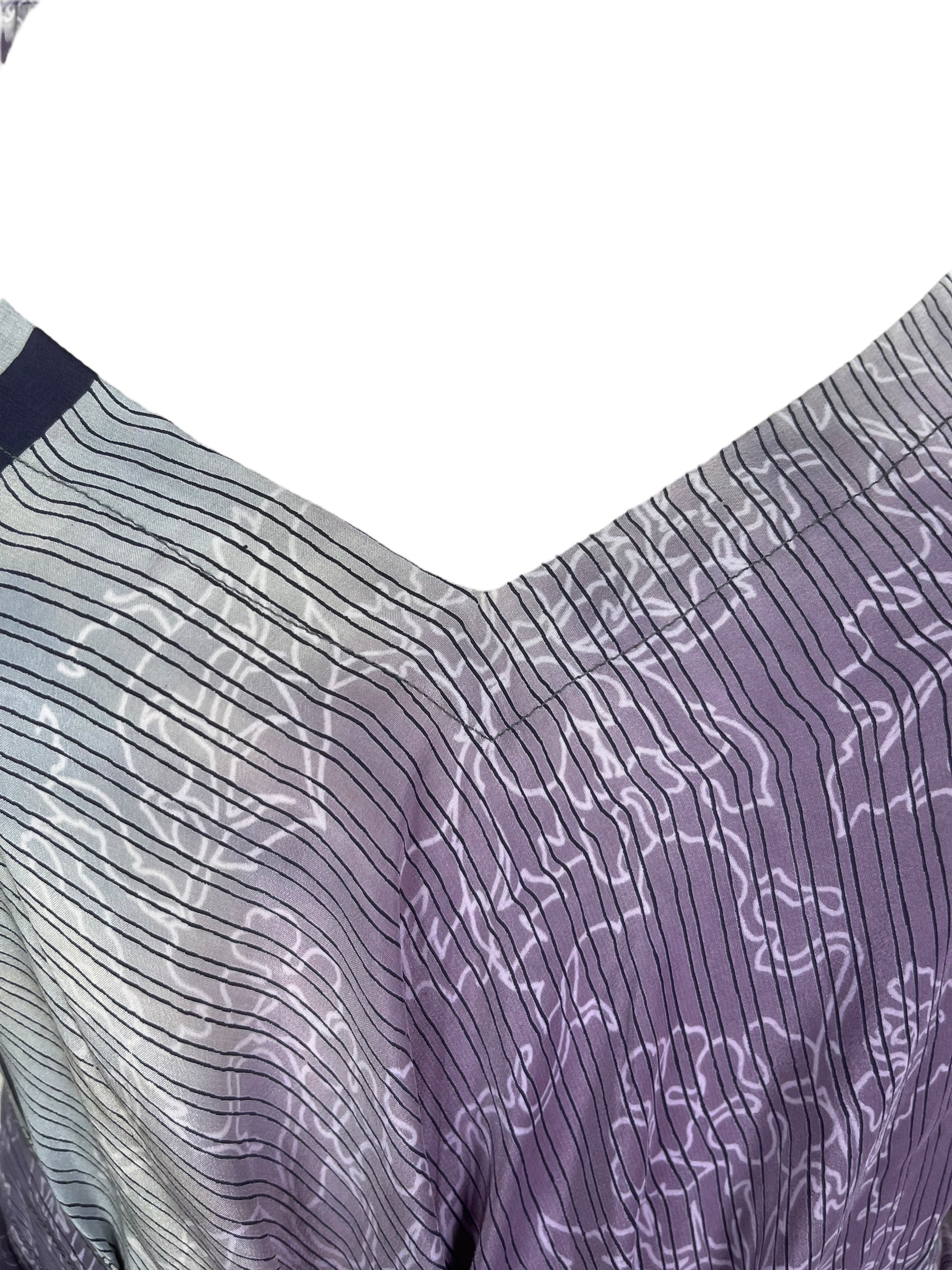 PRC7674 Wabi Sabi Pure Silk Maxi Dress with Belt