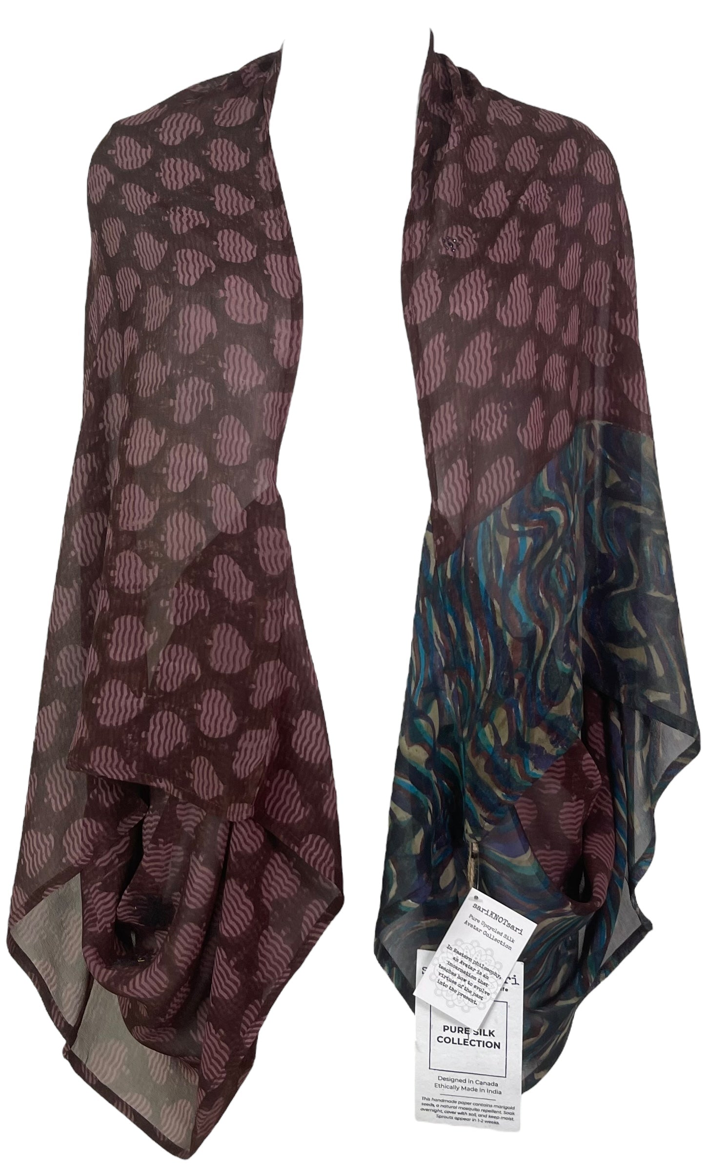 PRG7352 Sheer Avatar Pure Silk Shrug