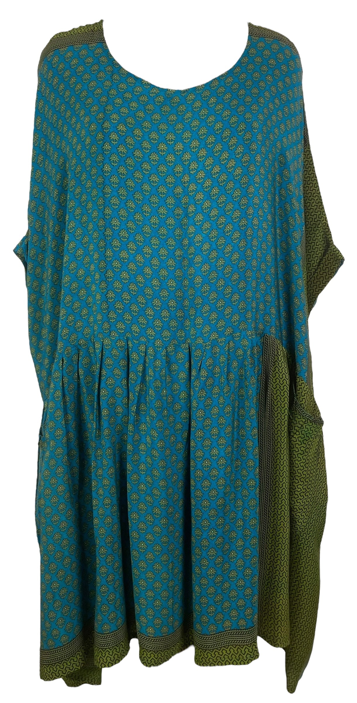 PRC7735 Wabi Sabi Pure Silk Boxy Babydoll Dress