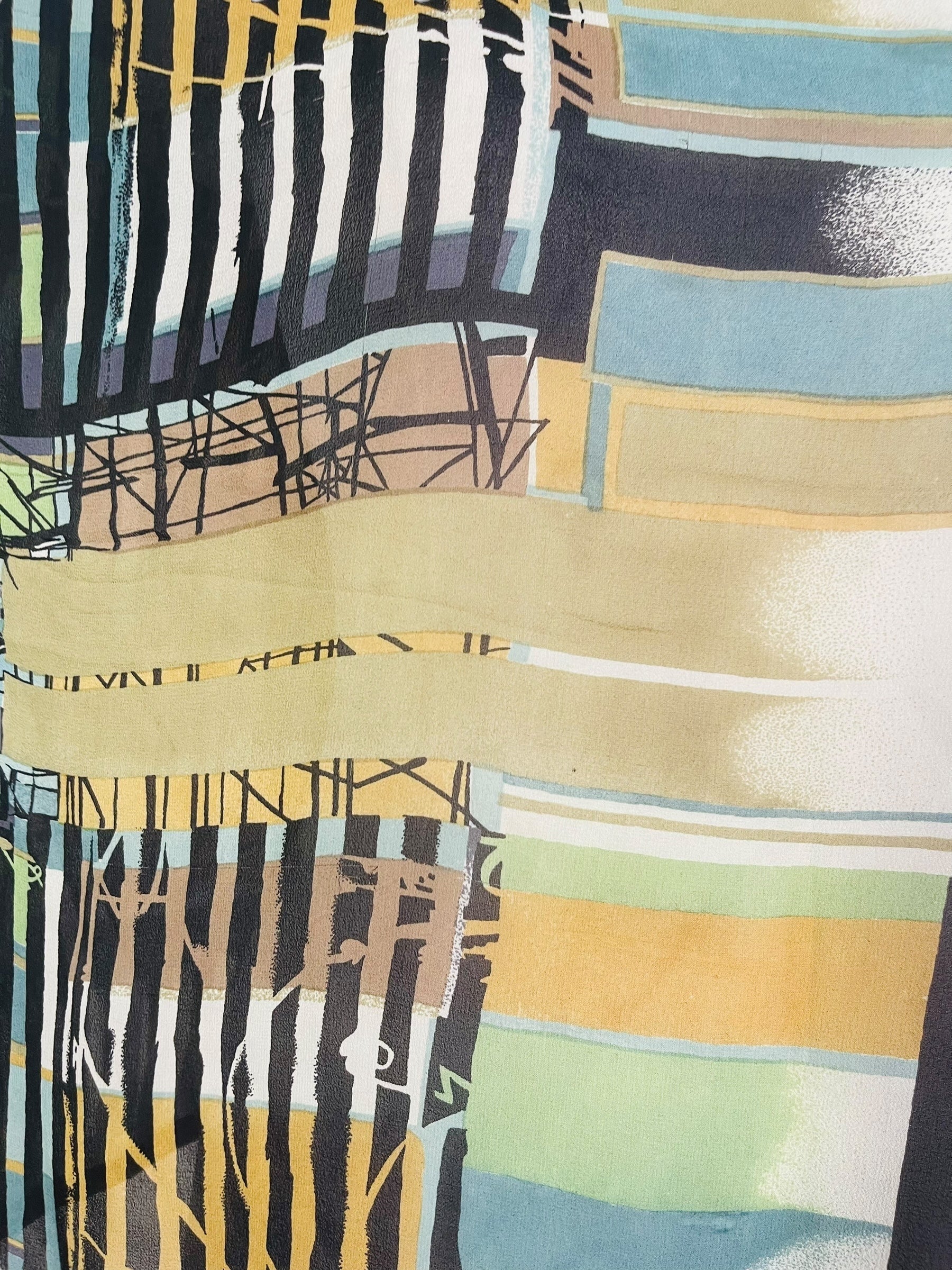 PRG5247 Sheer Wabi Sabi Pure Silk Side Slit Top