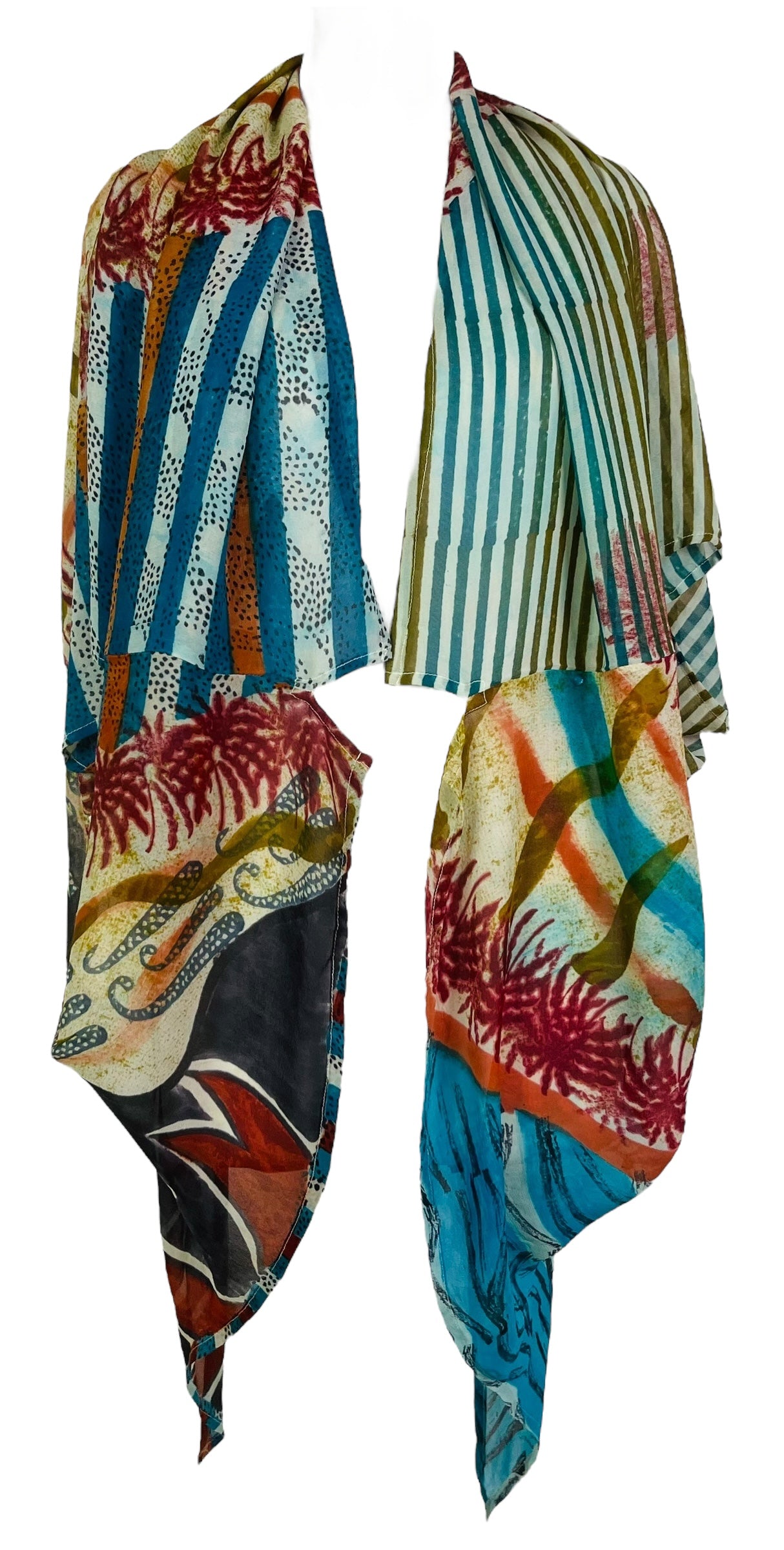 PRG7570 Sheer Wabi Sabi Pure Silk Cardigan