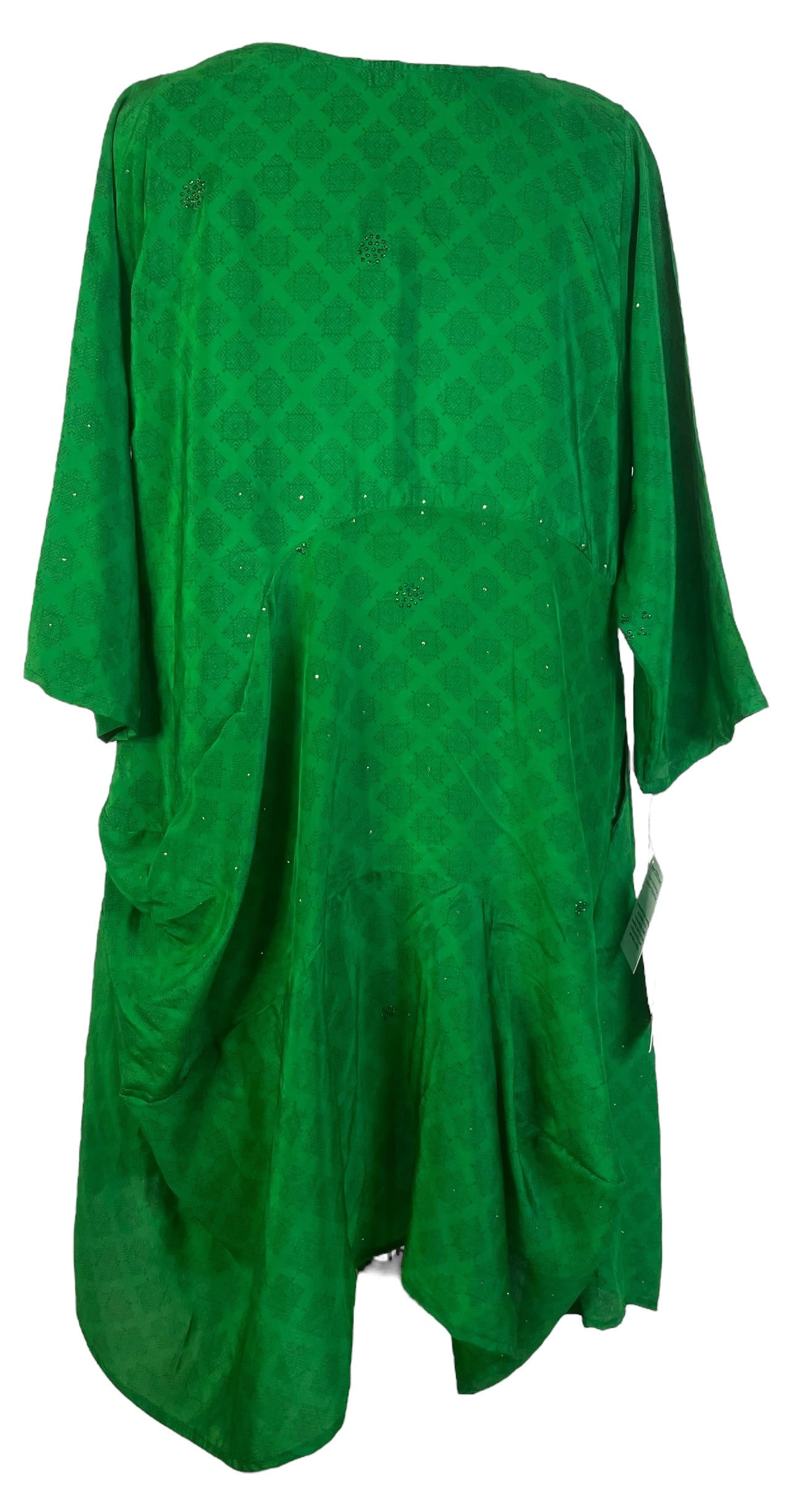 PRC7891 Avatar Pure Silk Sculptural Long Tunic Dress