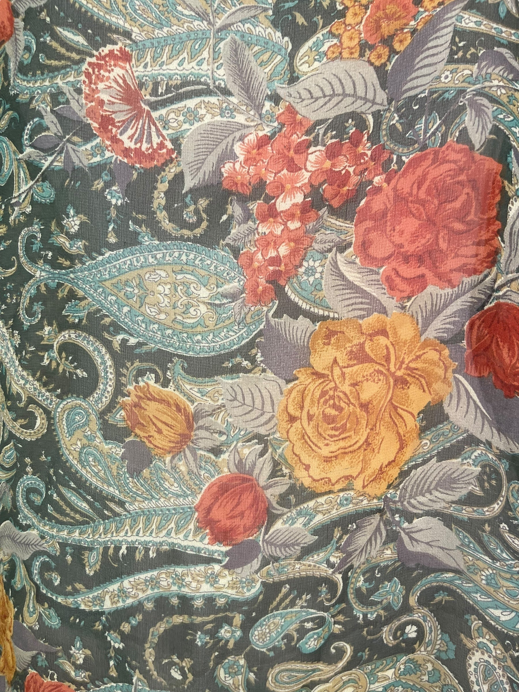 PRG7876 Sheer Avatar Pure Silk Side Slit Top