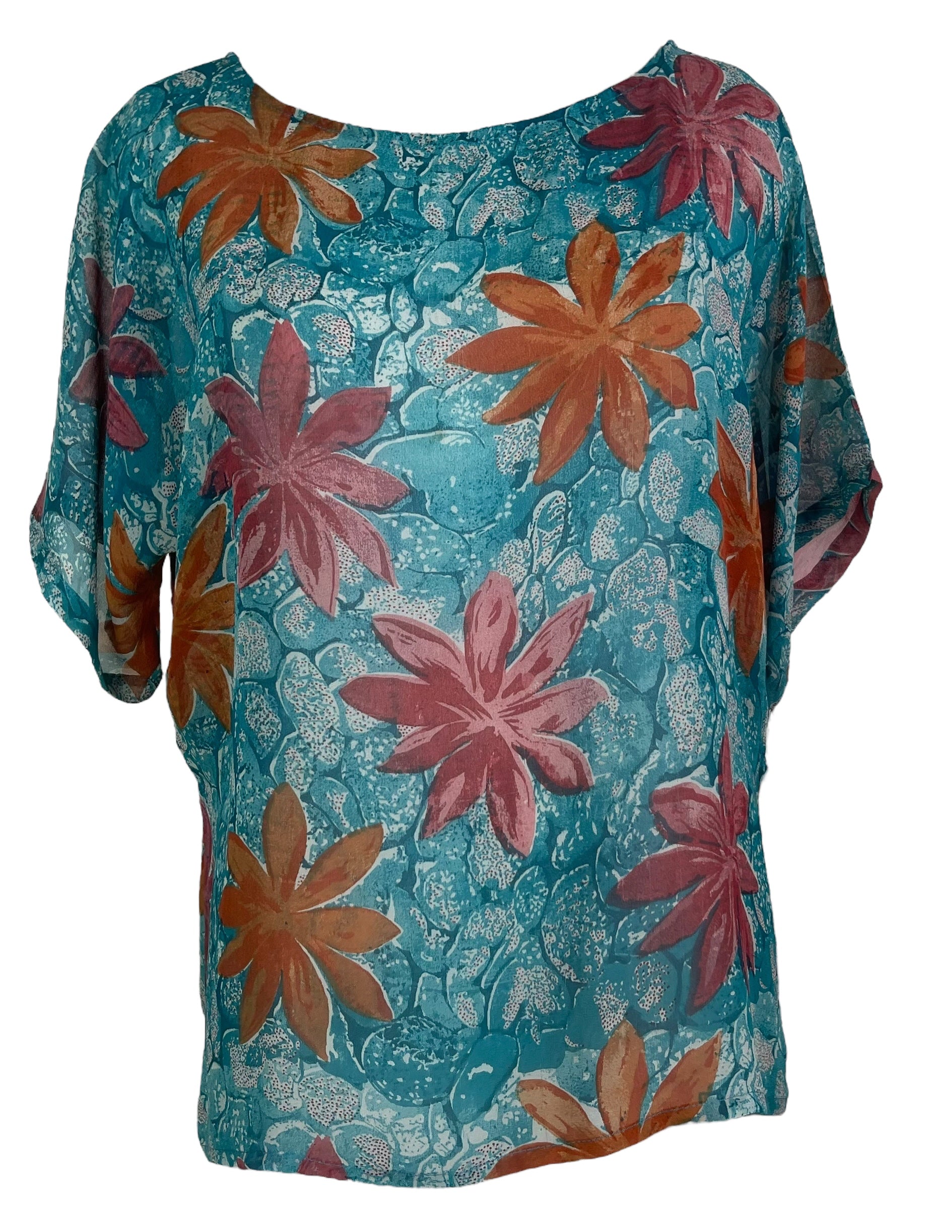 PRG8111 Sheer Wabi Sabi Pure Silk Side Slit Top by DECEMBER2025 – Handmade ethical Side Slit Top from sariKNOTsari using upcycled silk. Designed in Canada for travel and slow fashion, loved from Toronto to LA to Sydney.