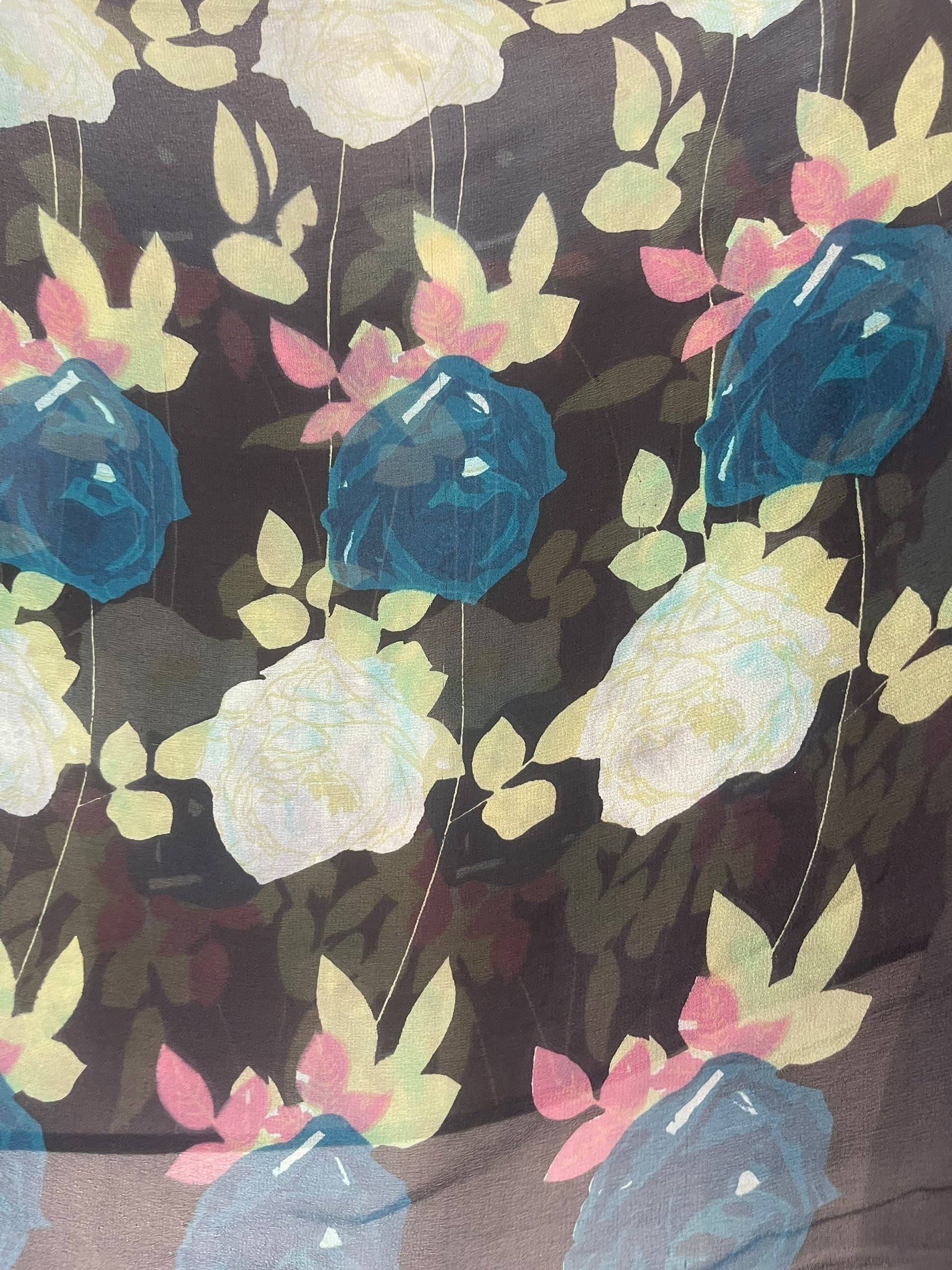 PRG7856 Sheer Pure Silk Wabi Sabi Capelet Poncho