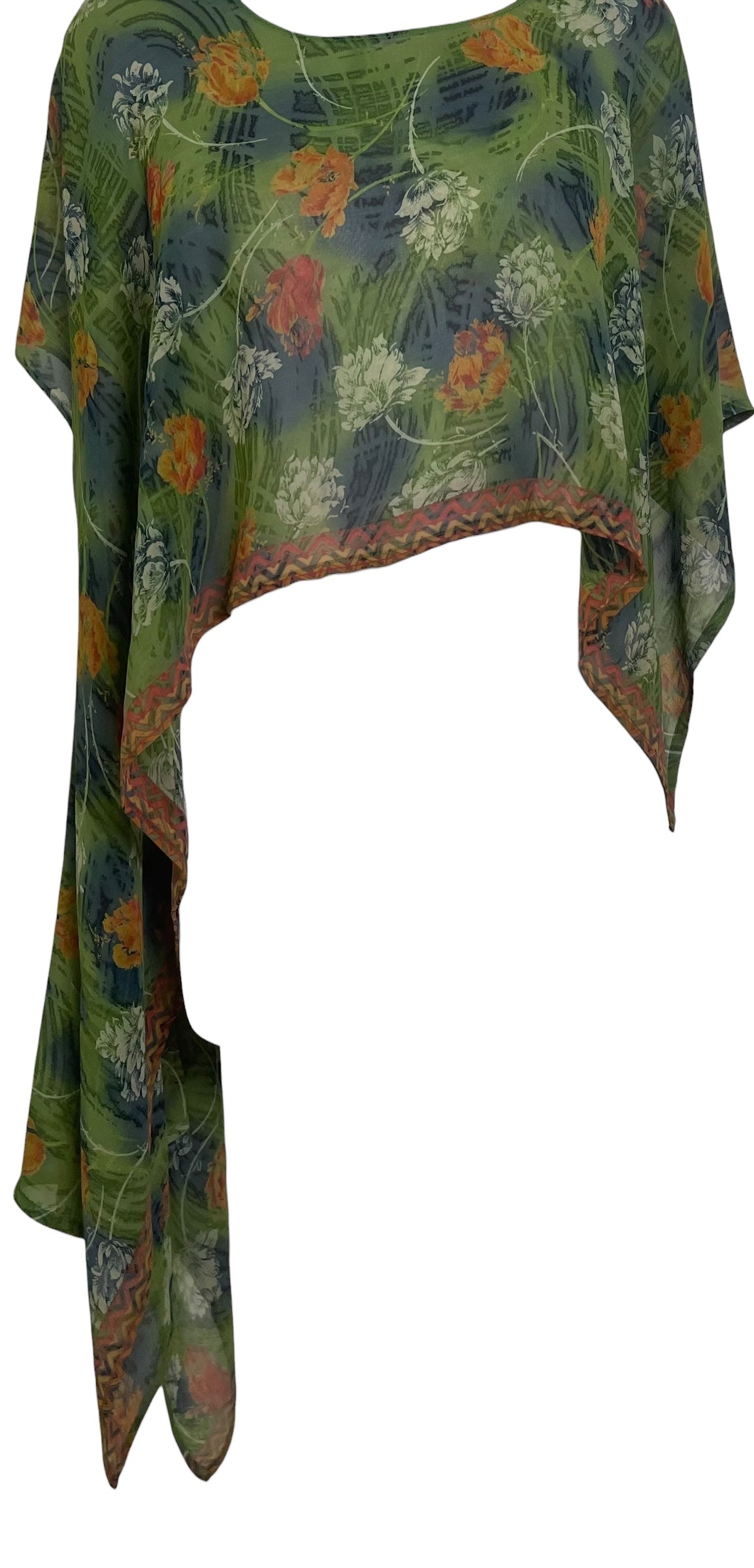PREVIEW PRG8712 Sheer Avatar Pure Silk Versatile Vest by MARCH2026 – Handmade ethical Vest from sariKNOTsari using upcycled silk. Designed in Canada for travel and slow fashion, loved from Toronto to LA to Sydney. Featuring Zsiska, Bryn Walker and Artisan Leather coats by Rejean Pepin, Pepin designs