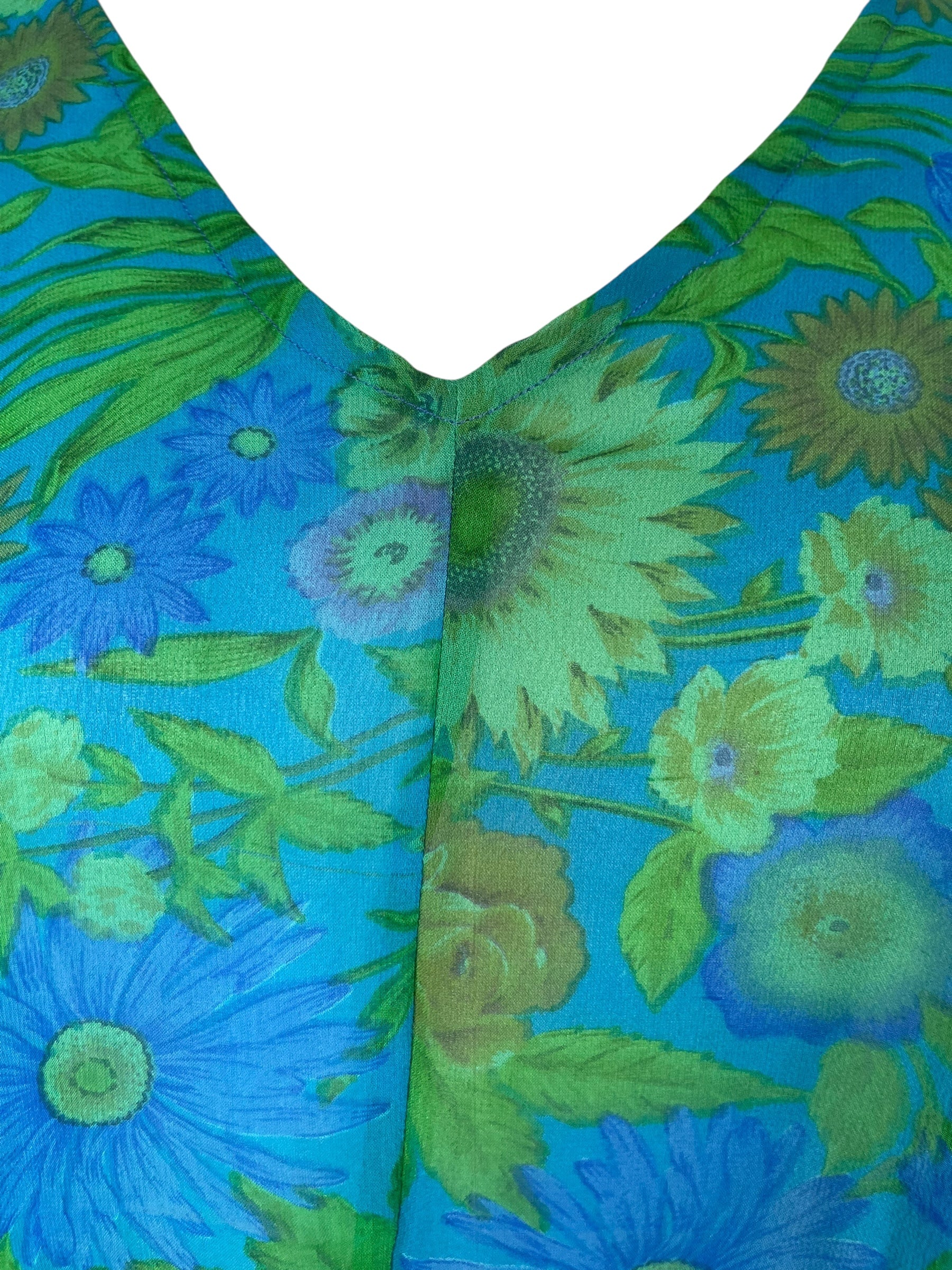 PRG7565 Sheer Avatar Pure Silk Waterfall Top