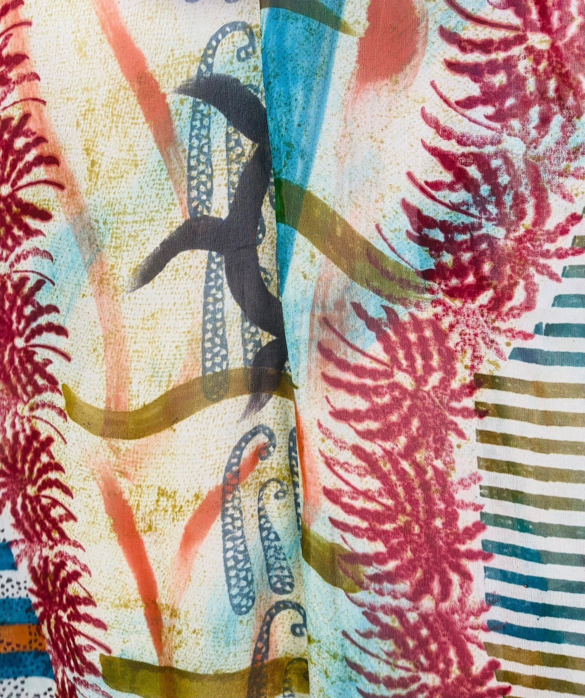 PRG7570 Sheer Wabi Sabi Pure Silk Cardigan