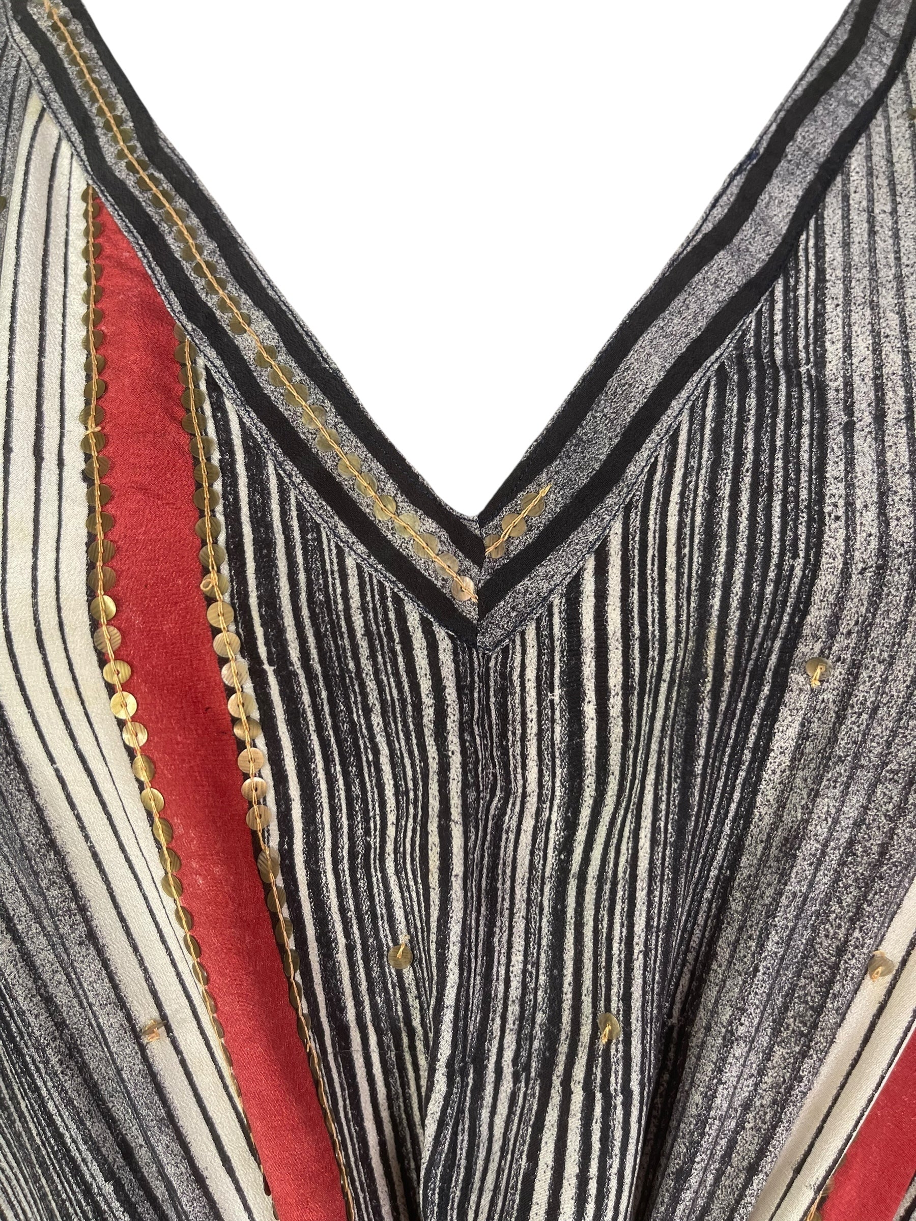 PRC6761 Wabi Sabi Pure Silk Maxi Kaftan