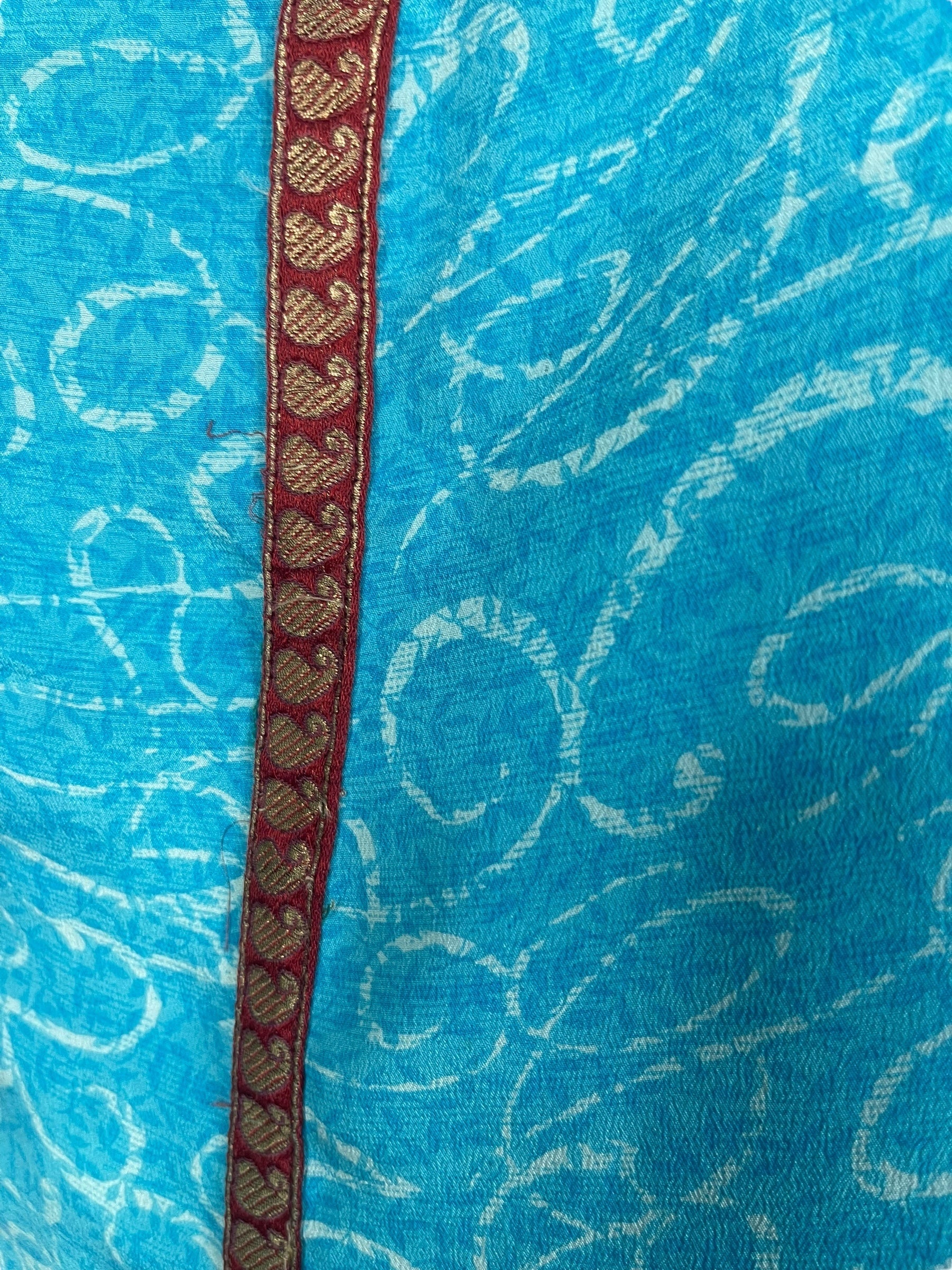 PRC8207 Avatar Pure Silk Long Tunic with Side Ties