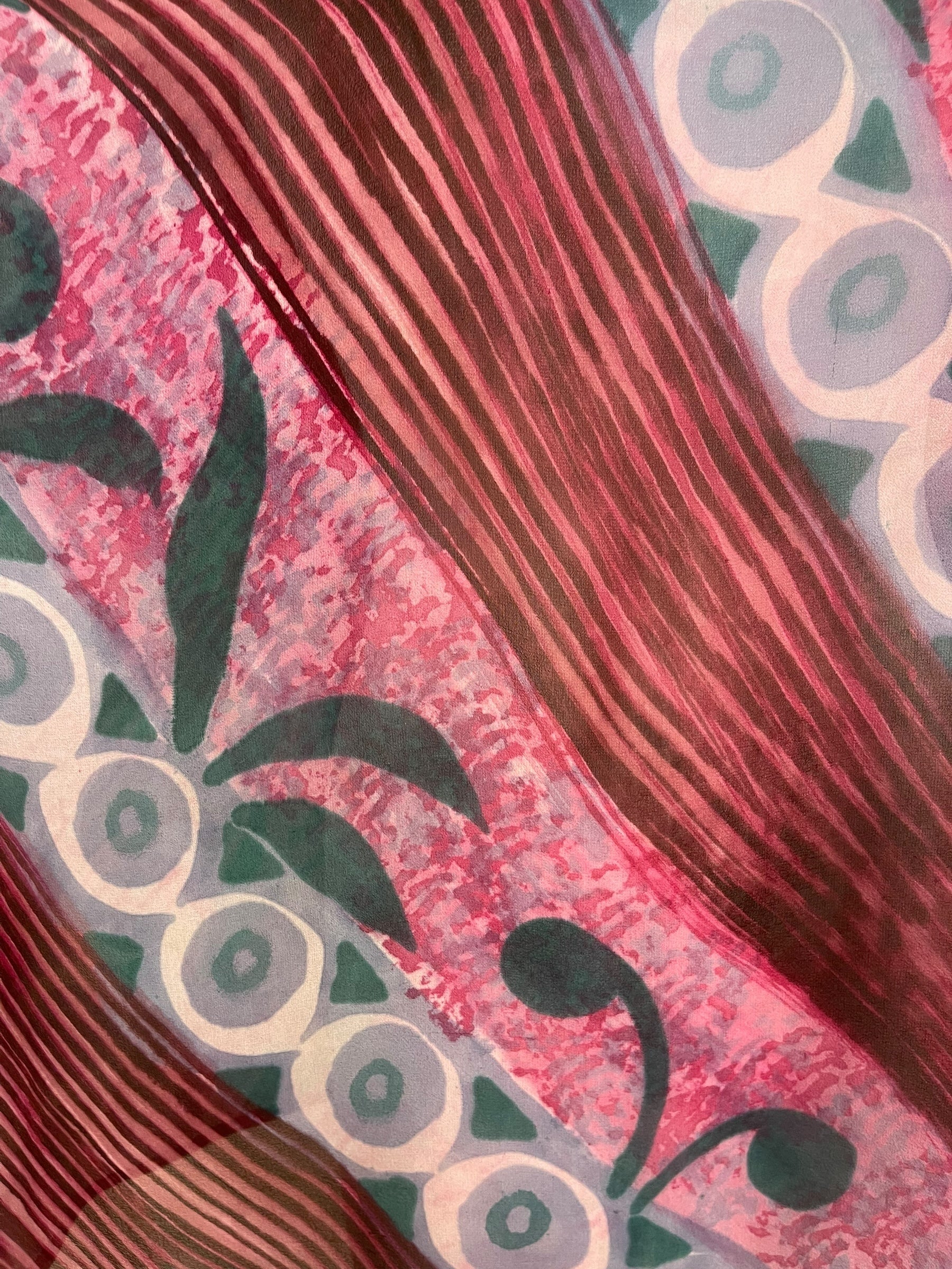 PRG8484 Sheer Wabi Sabi Pure Silk Long Tunic with Side Ties