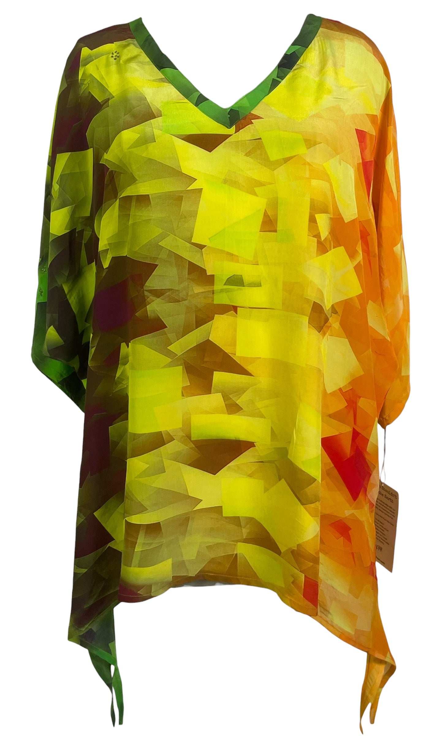 PREVIEW PRC8644 Avatar Pure Silk Long Tunic with Side Ties by MARCH2026 – Handmade ethical Side Tie Tunic from sariKNOTsari using upcycled silk. Designed in Canada for travel and slow fashion, loved from Toronto to LA to Sydney.