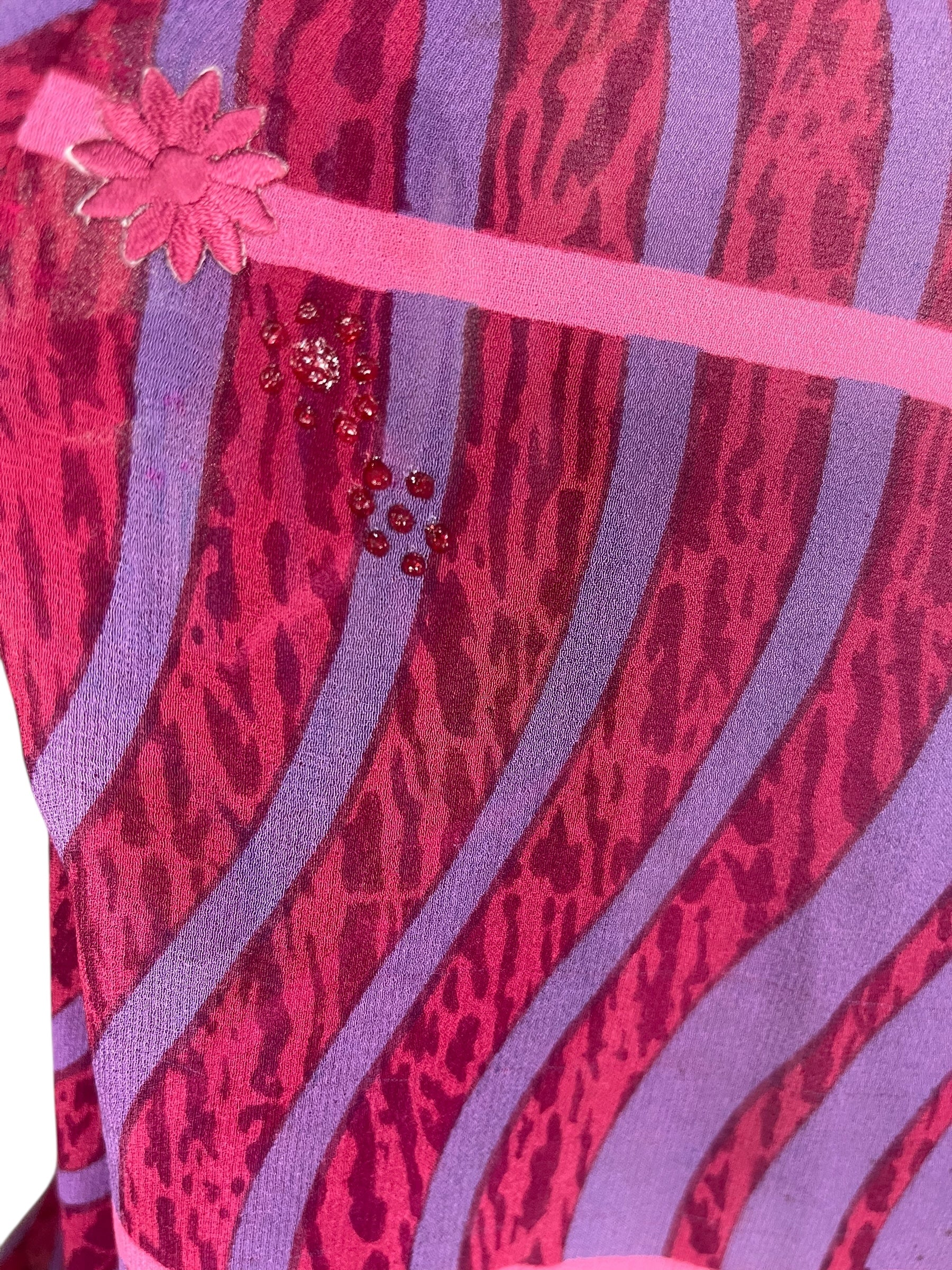 PRG8477 Sheer Wabi Sabi Pure Silk Self Pocket Tunic Dress