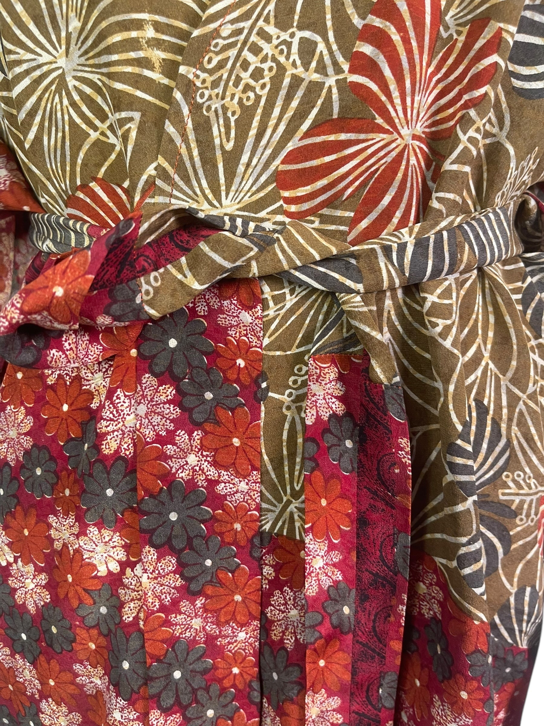 PRC8508 Avatar Pure Silk Kimono-Sleeved Jacket with Belt