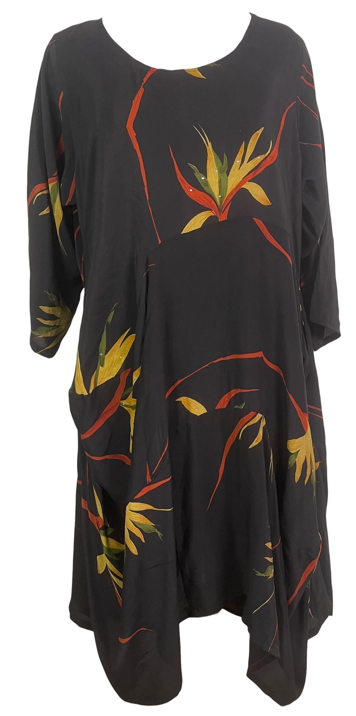 PRC8899 Wabi Sabi Sculptural Silk Long Tunic Dress by 15 FEBRUARY 2026 – Handmade ethical Sculptural Dress from sariKNOTsari using upcycled silk. Designed in Canada for travel and slow fashion, loved from Toronto to LA to Sydney.
