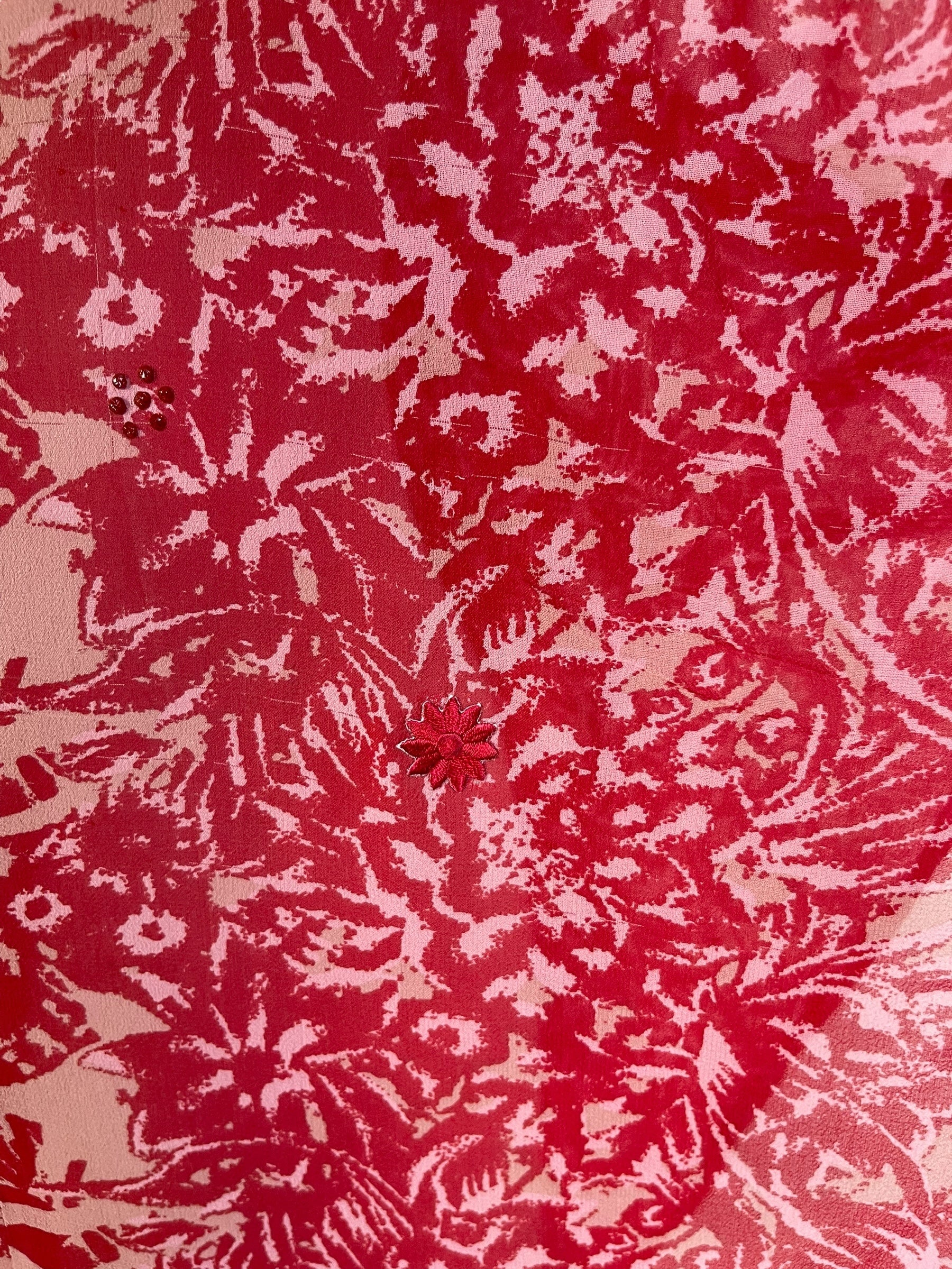 PRG7039 Sheer Wabi Sabi Pure Silk Waterfall Top