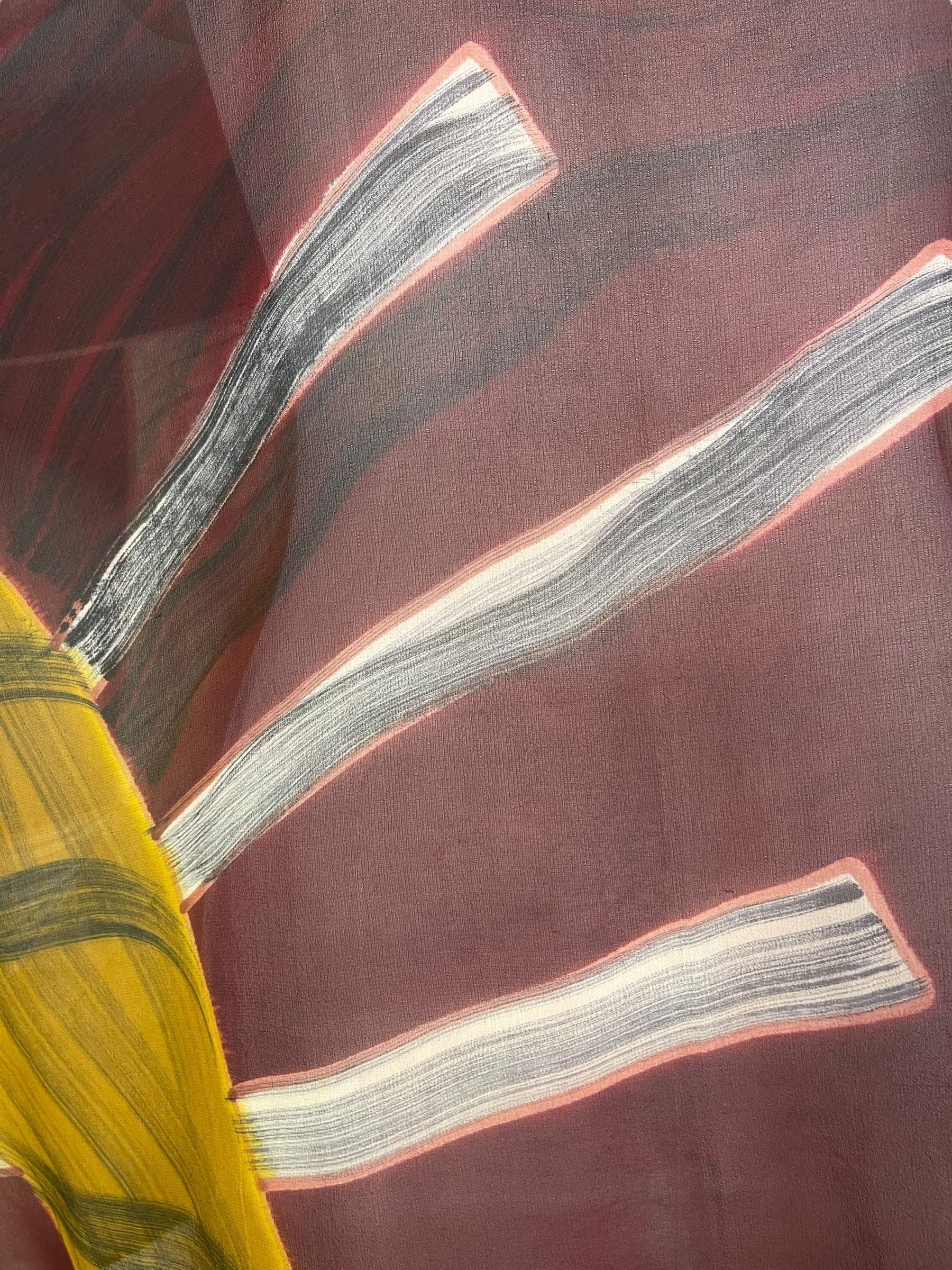 PRG7609 Sheer Wabi Sabi Pure Silk Long Tunic with Side Ties