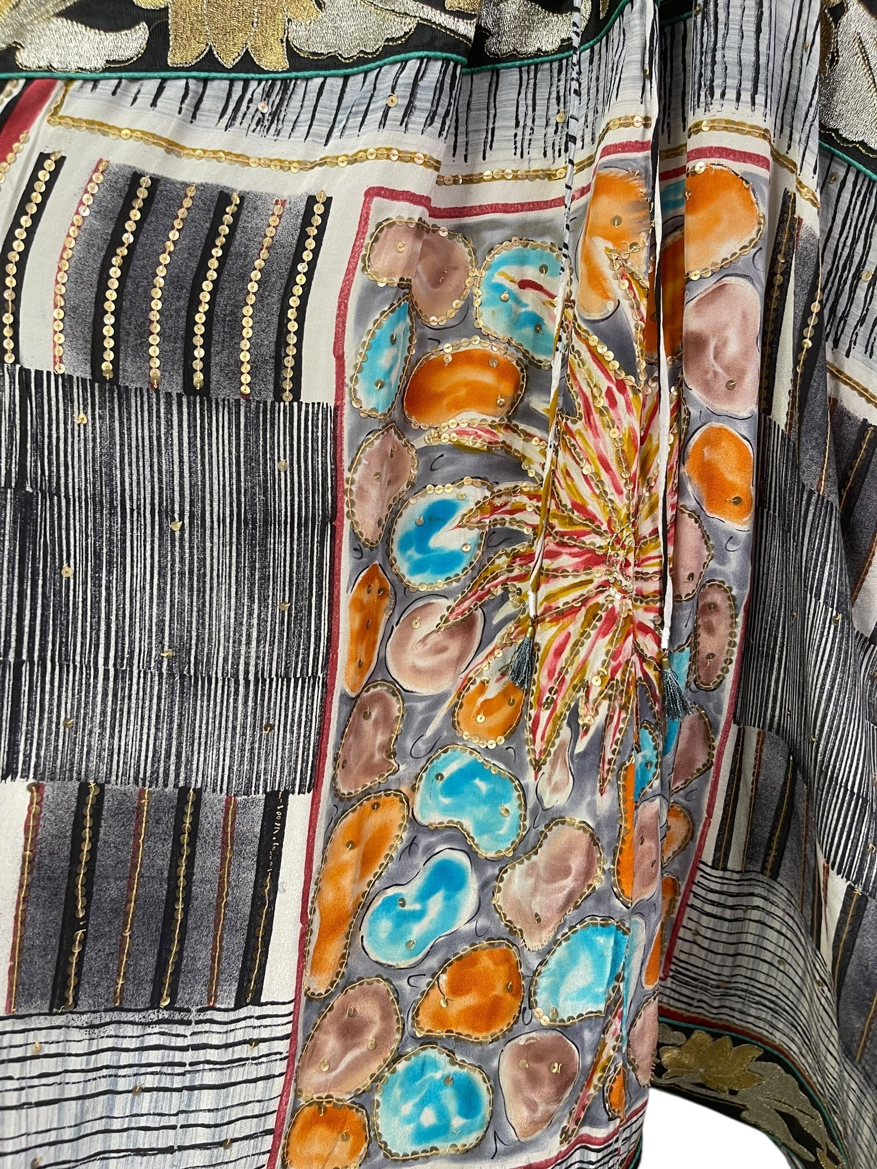 PRC6761 Wabi Sabi Pure Silk Maxi Kaftan