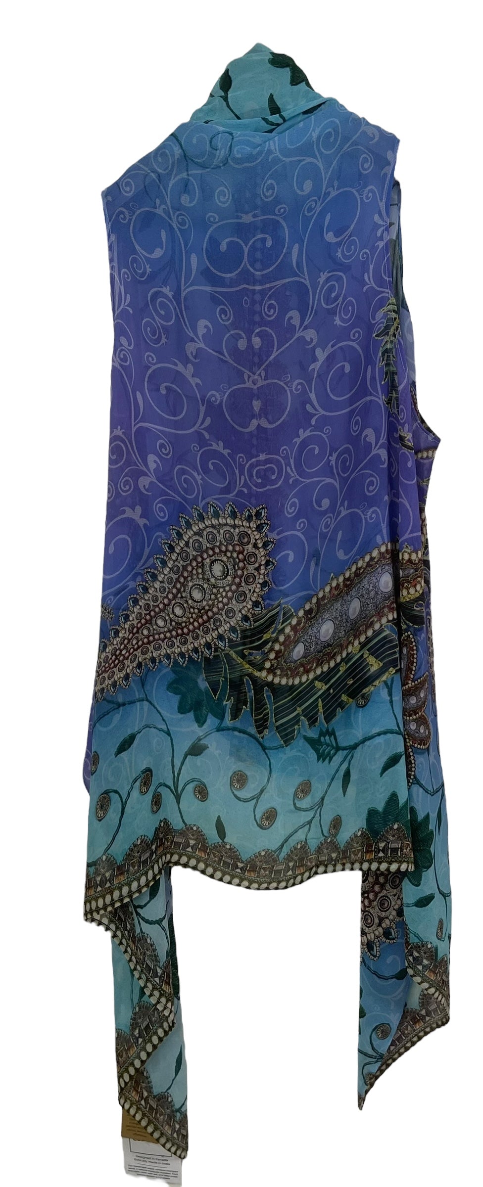 PRG7790 Sheer Wabi Sabi Pure Silk Versatile Vest