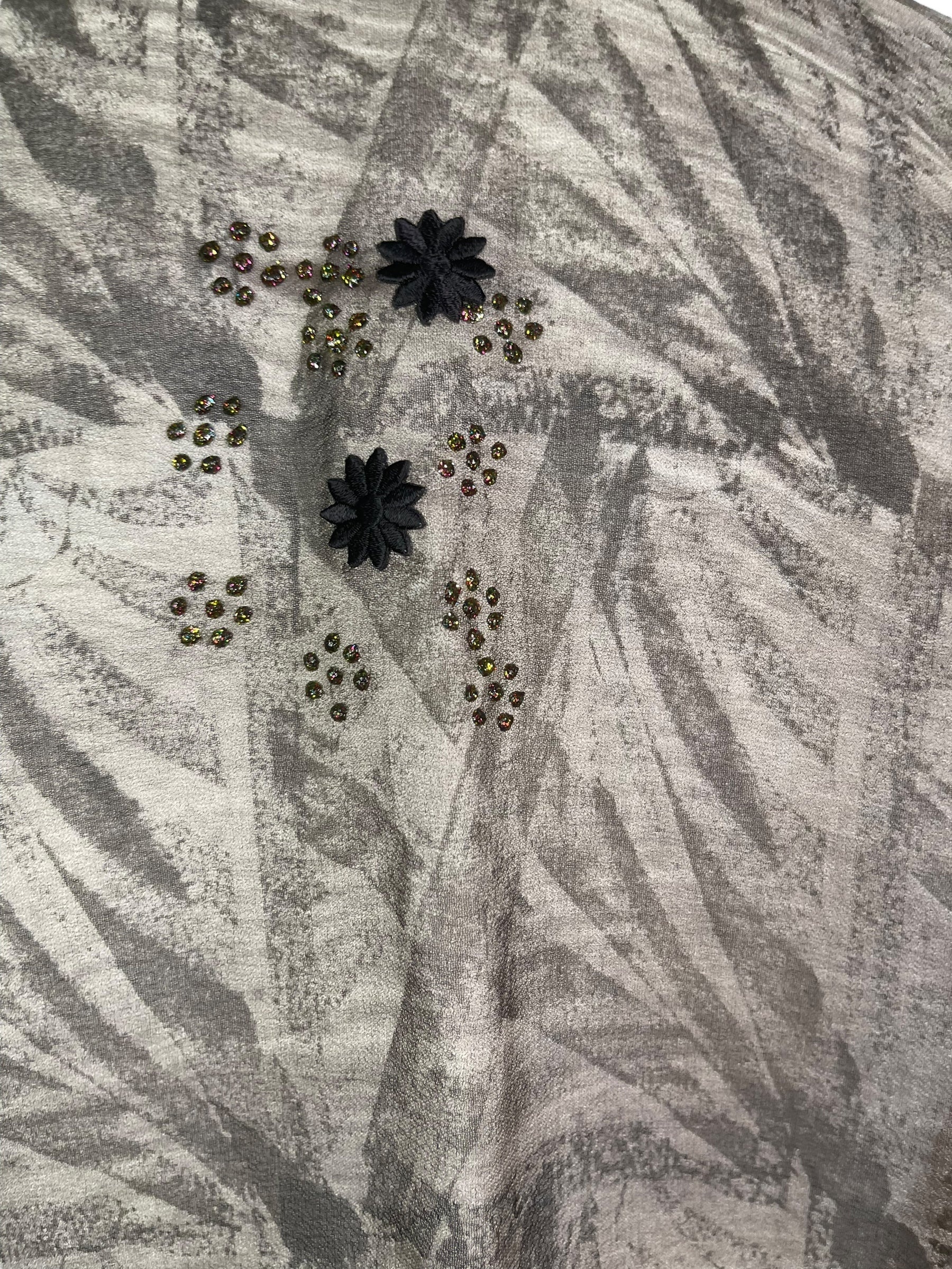 PRG8129 Sheer Avatar Pure Silk Kimono-Sleeved Top