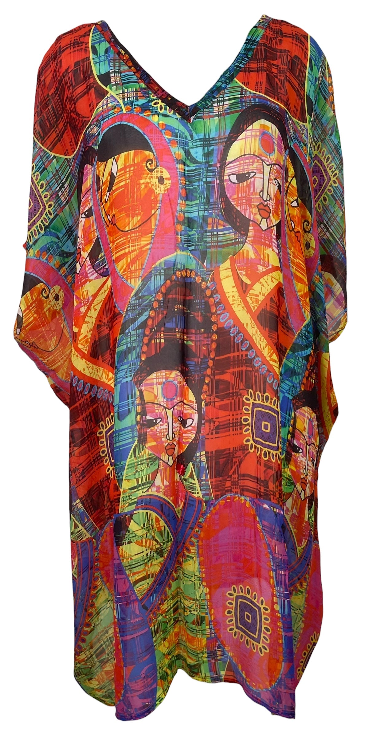 STAFF PRG8589 Sheer Avatar Pure Silk Midi Length Kaftan by MARCH2026 – Handmade ethical Midi Length Kaftan from sariKNOTsari using upcycled silk. Designed in Canada for travel and slow fashion, loved from Toronto to LA to Sydney. Featuring Zsiska, Bryn Walker and Artisan Leather coats by Rejean Pepin, Pepin designs