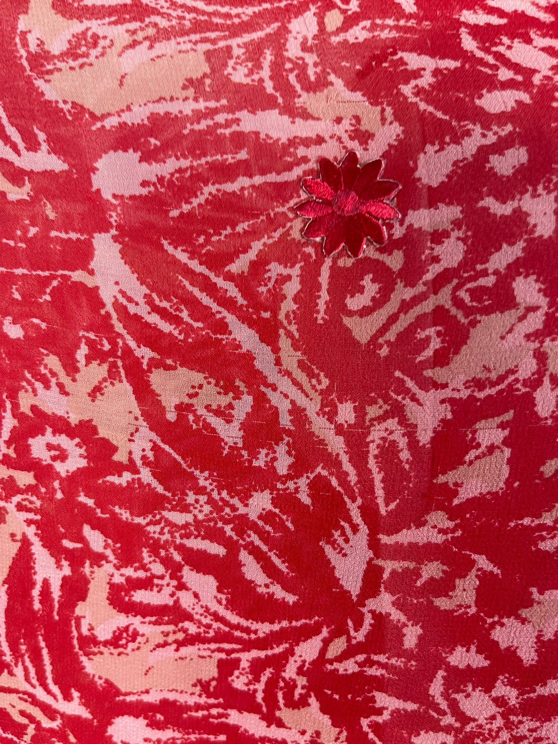 PRG7039 Sheer Wabi Sabi Pure Silk Waterfall Top