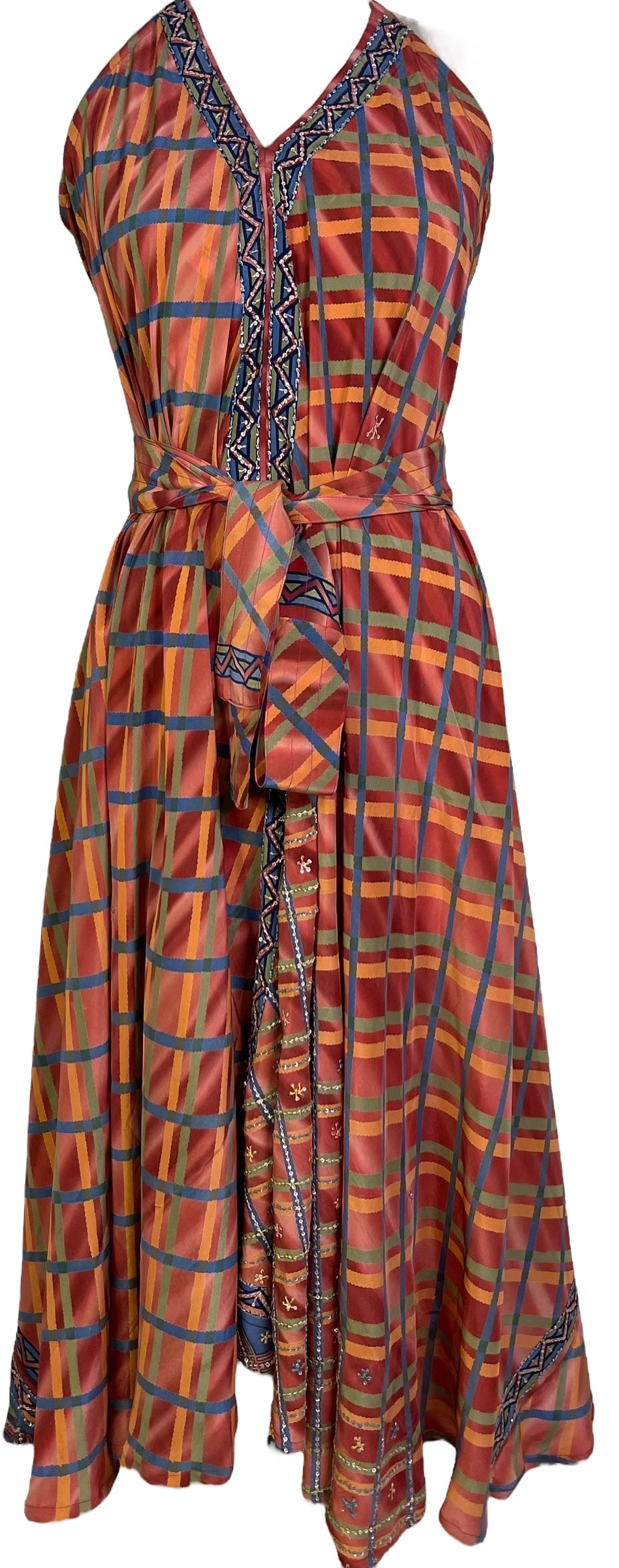 PRC7249 Avatar Pure Silk Maxi Dress with Belt