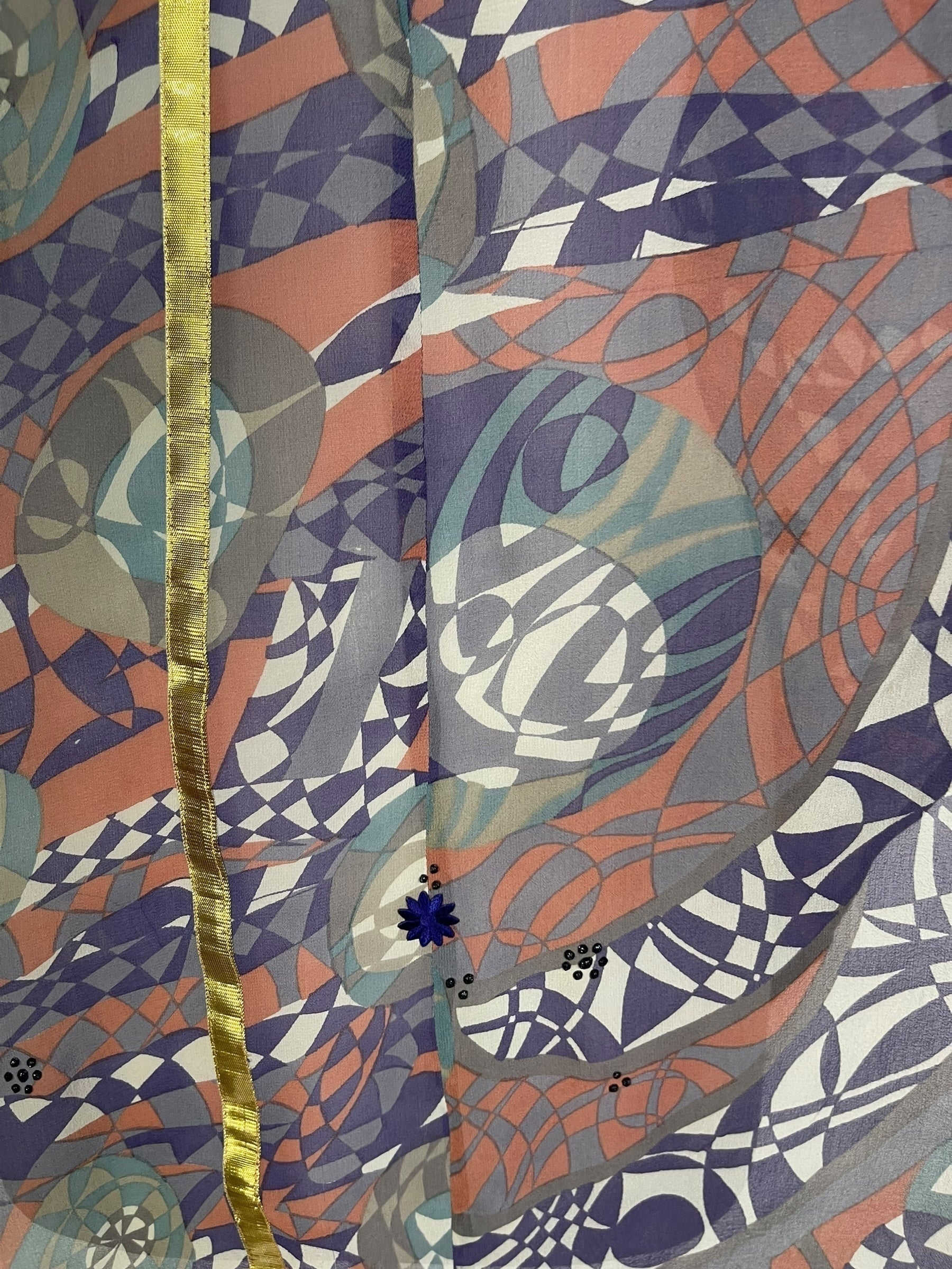 PRG7269 Sheer Wabi Sabi Pure Silk Waterfall Top