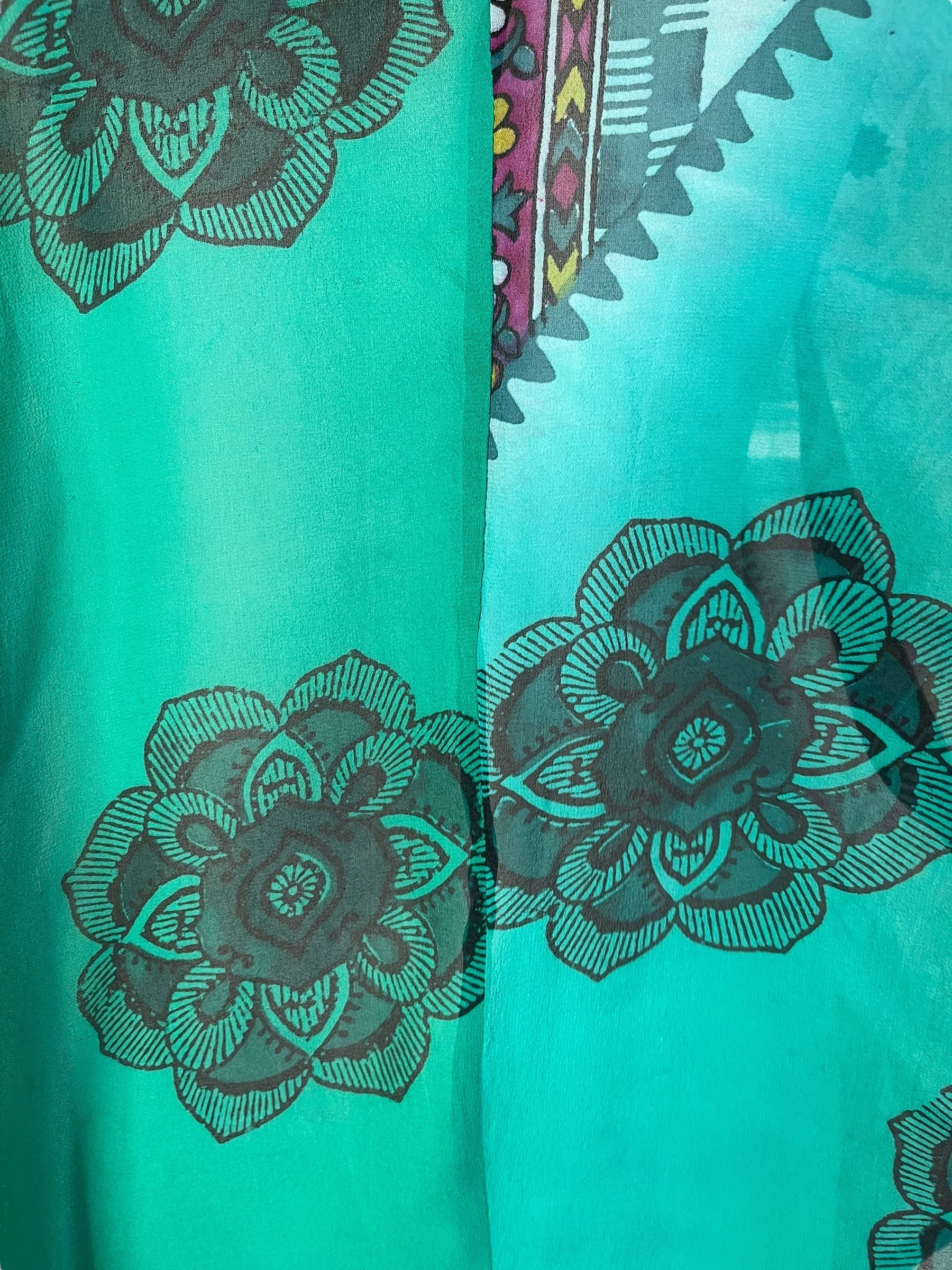 PRG7038 Sheer Wabi Sabi Pure Silk Waterfall Top