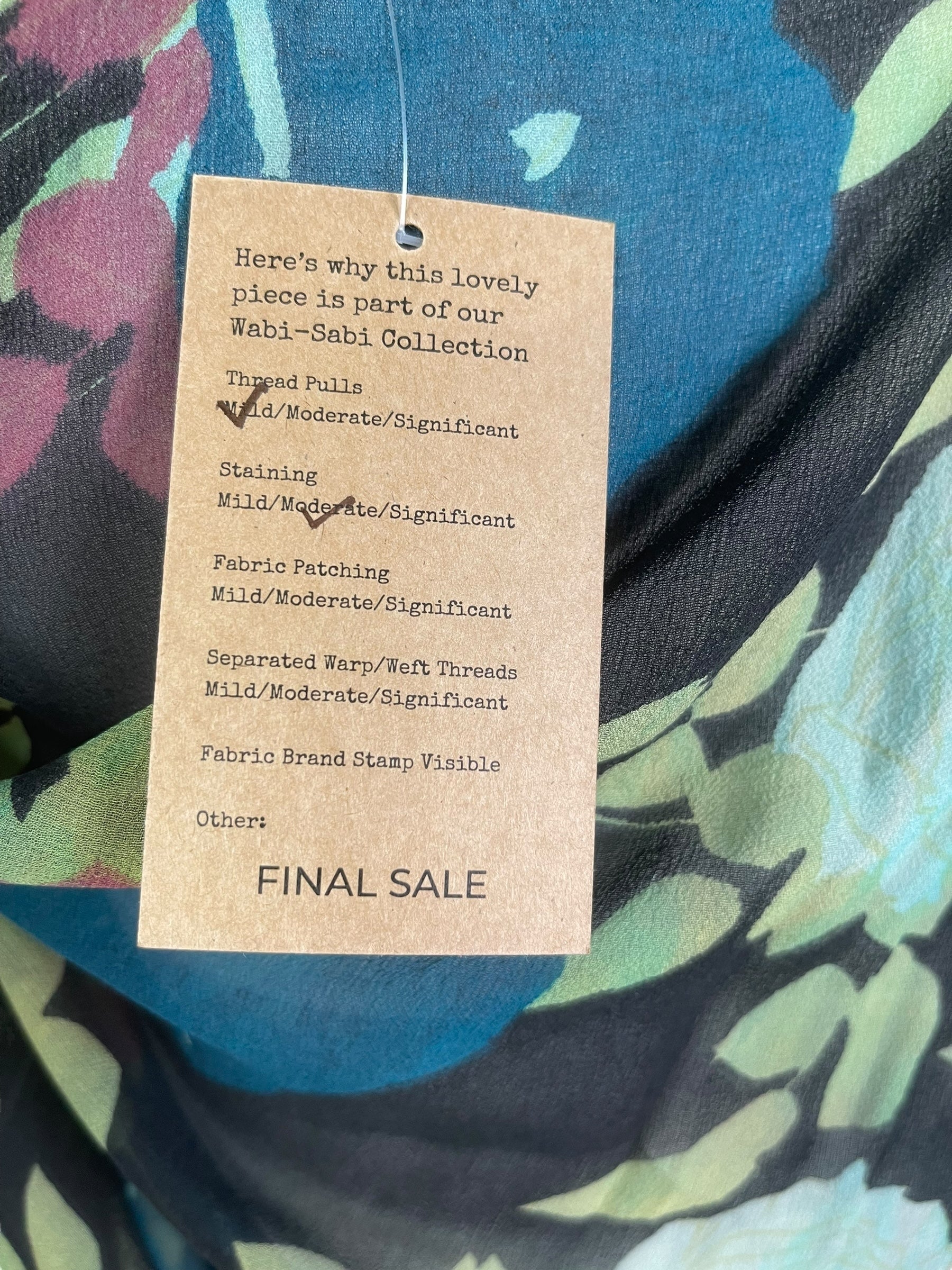 PRG7856 Sheer Wabi Sabi Pure Silk Long Tunic with Side Ties