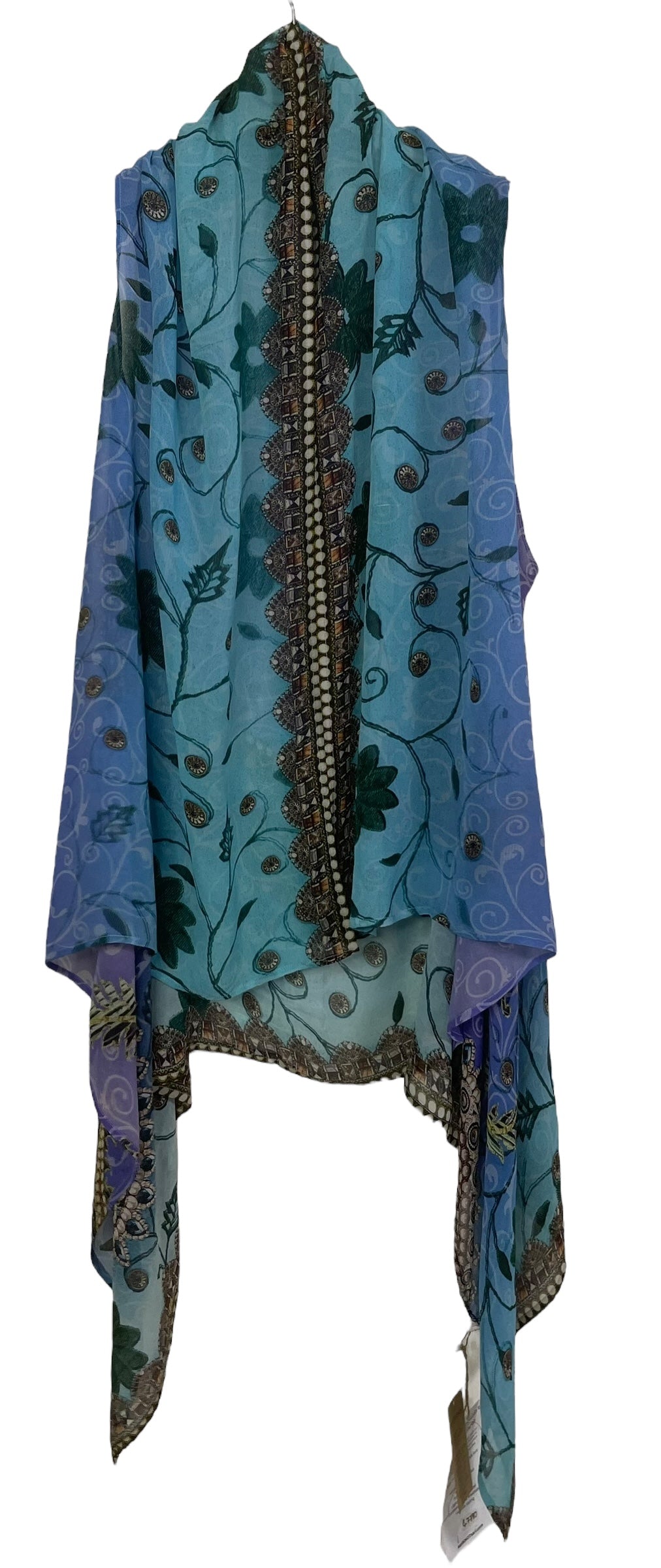 PRG7790 Sheer Wabi Sabi Pure Silk Versatile Vest