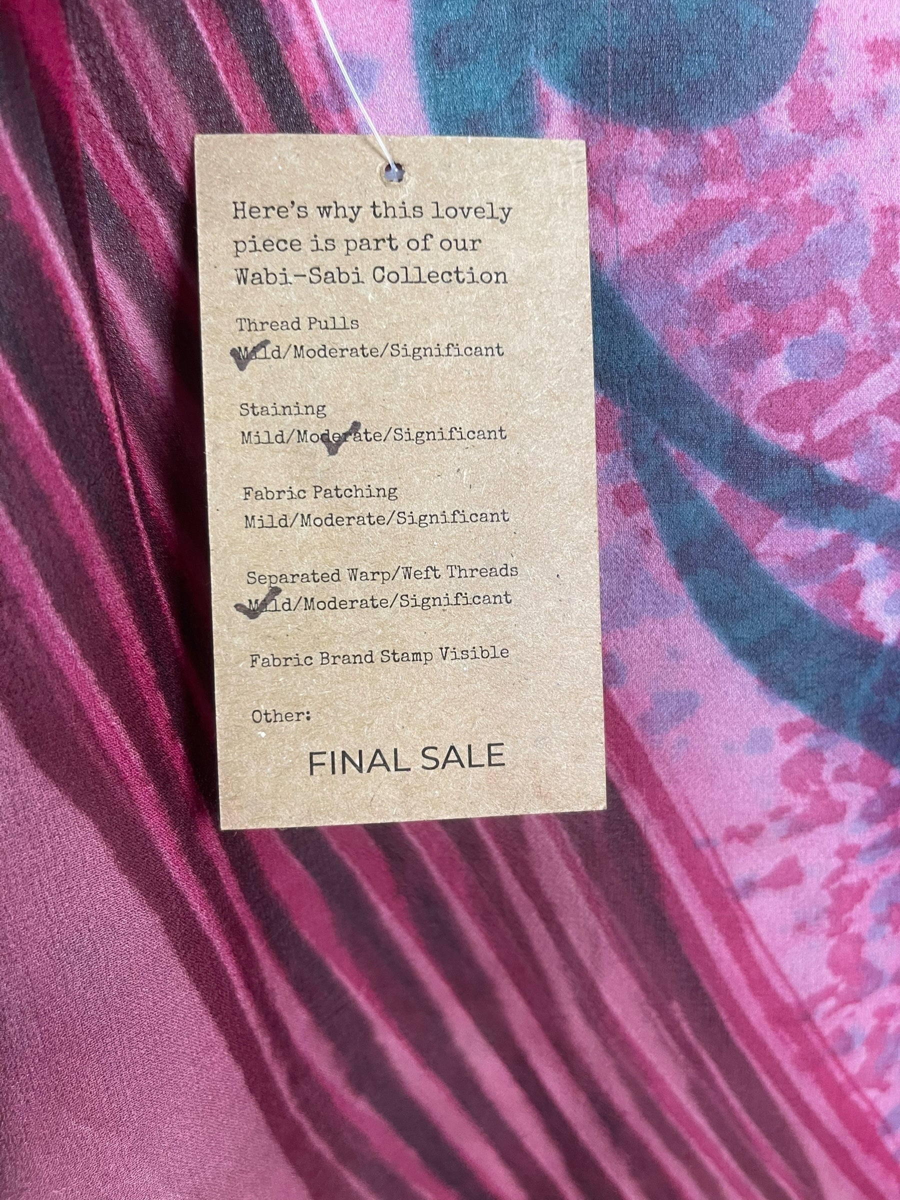 PRG8484 Sheer Wabi Sabi Pure Silk Long Tunic with Side Ties