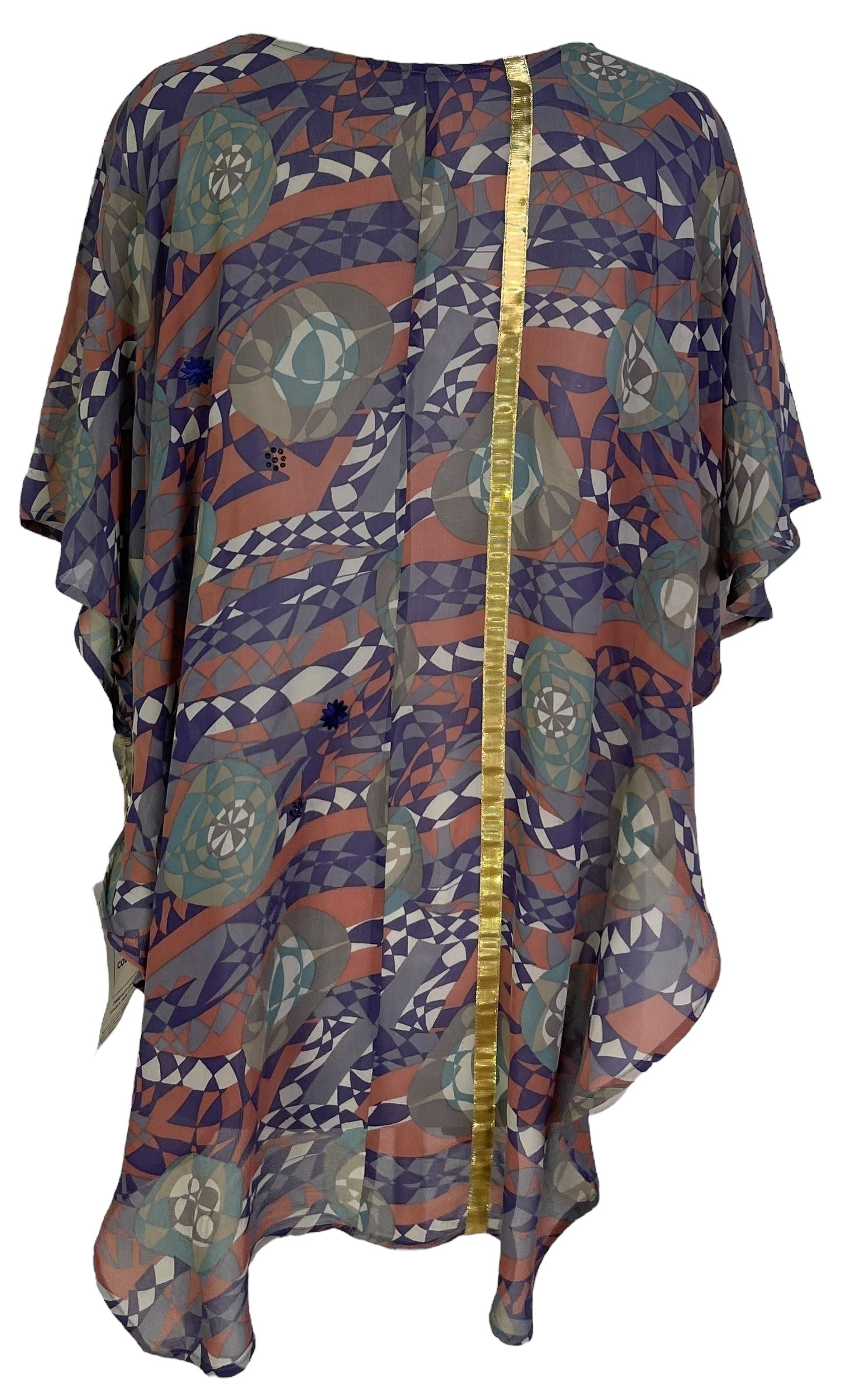 PRG7269 Sheer Wabi Sabi Pure Silk Waterfall Top