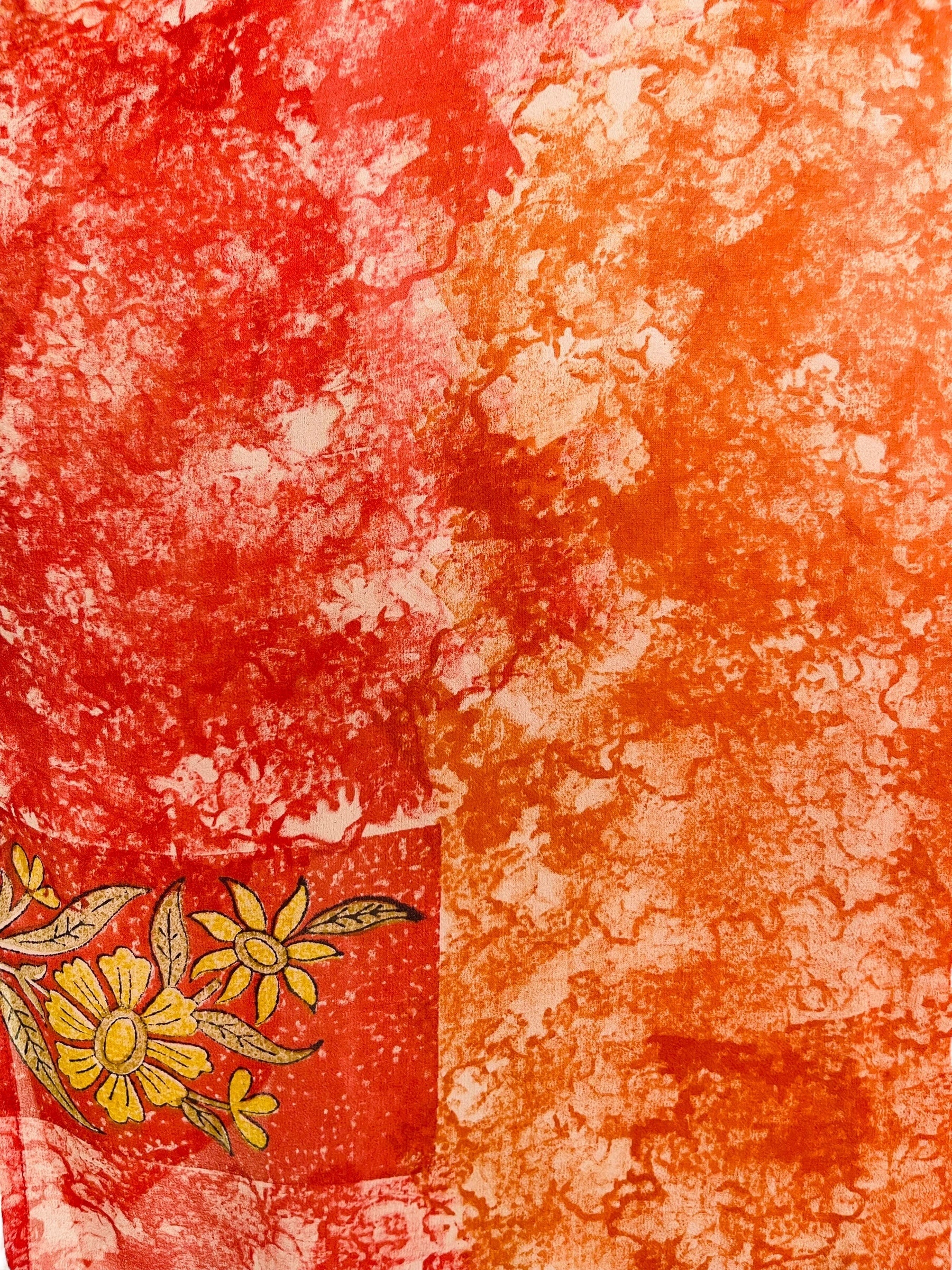 PRG7258 Sheer Avatar Pure Silk Side Slit Top