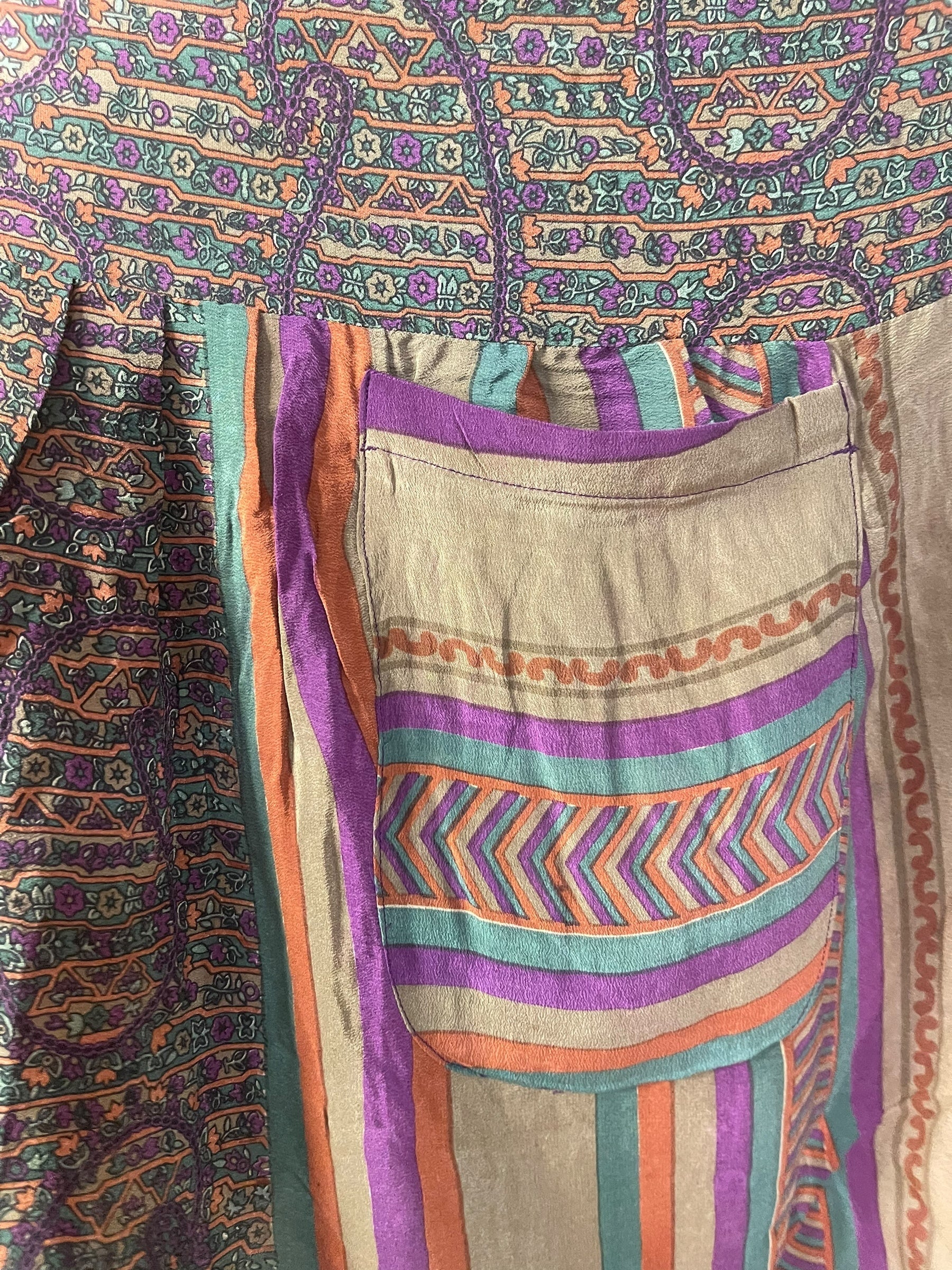 PRC7446 Avatar Pure Silk Boxy Babydoll Dress