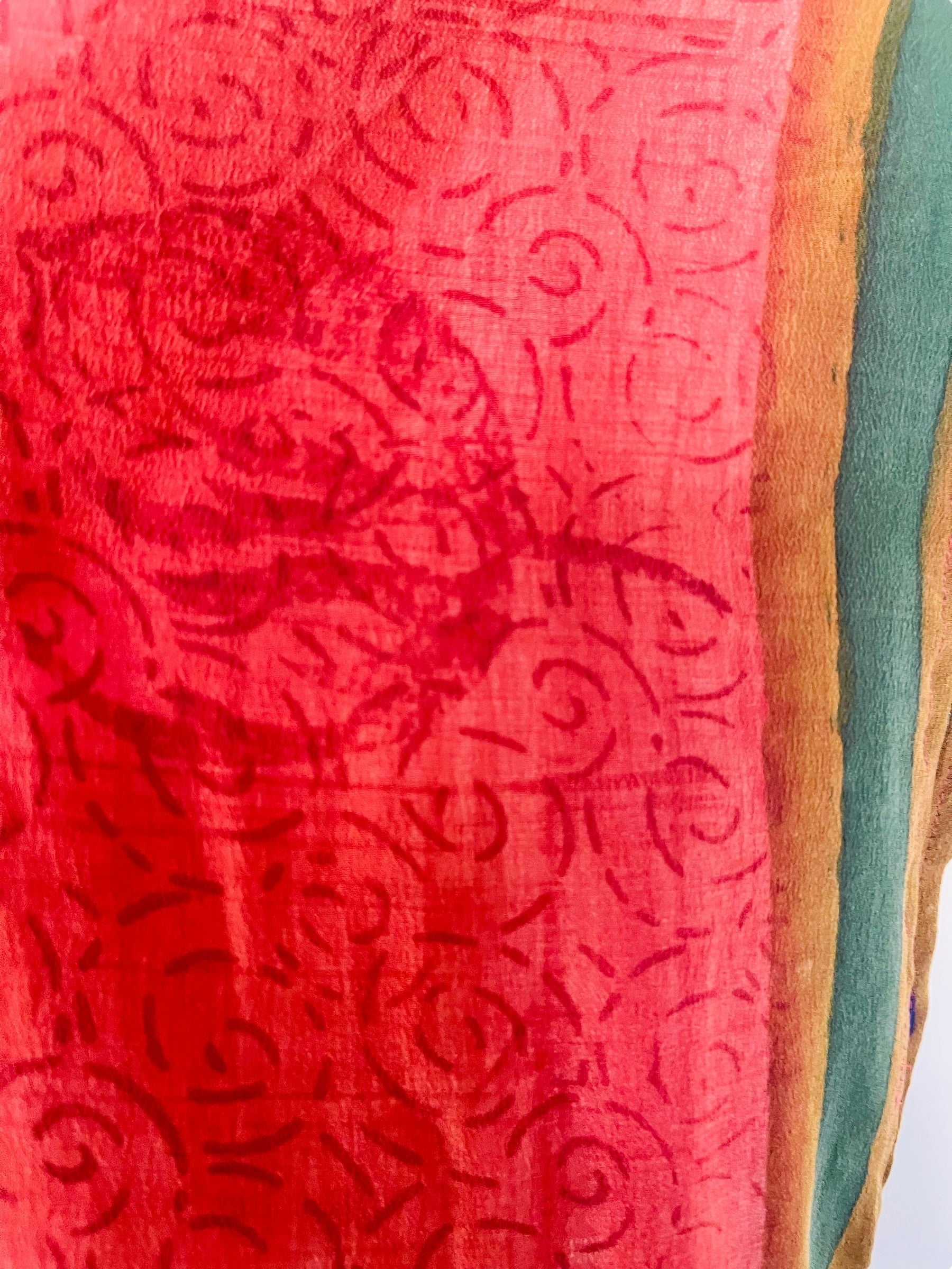 MARKETING PRC7604 Avatar Pure Silk Maxi Kaftan by MARKETING – Handmade ethical Maxi Kaftan from sariKNOTsari using upcycled silk. Designed in Canada for travel and slow fashion, loved from Toronto to LA to Sydney.
