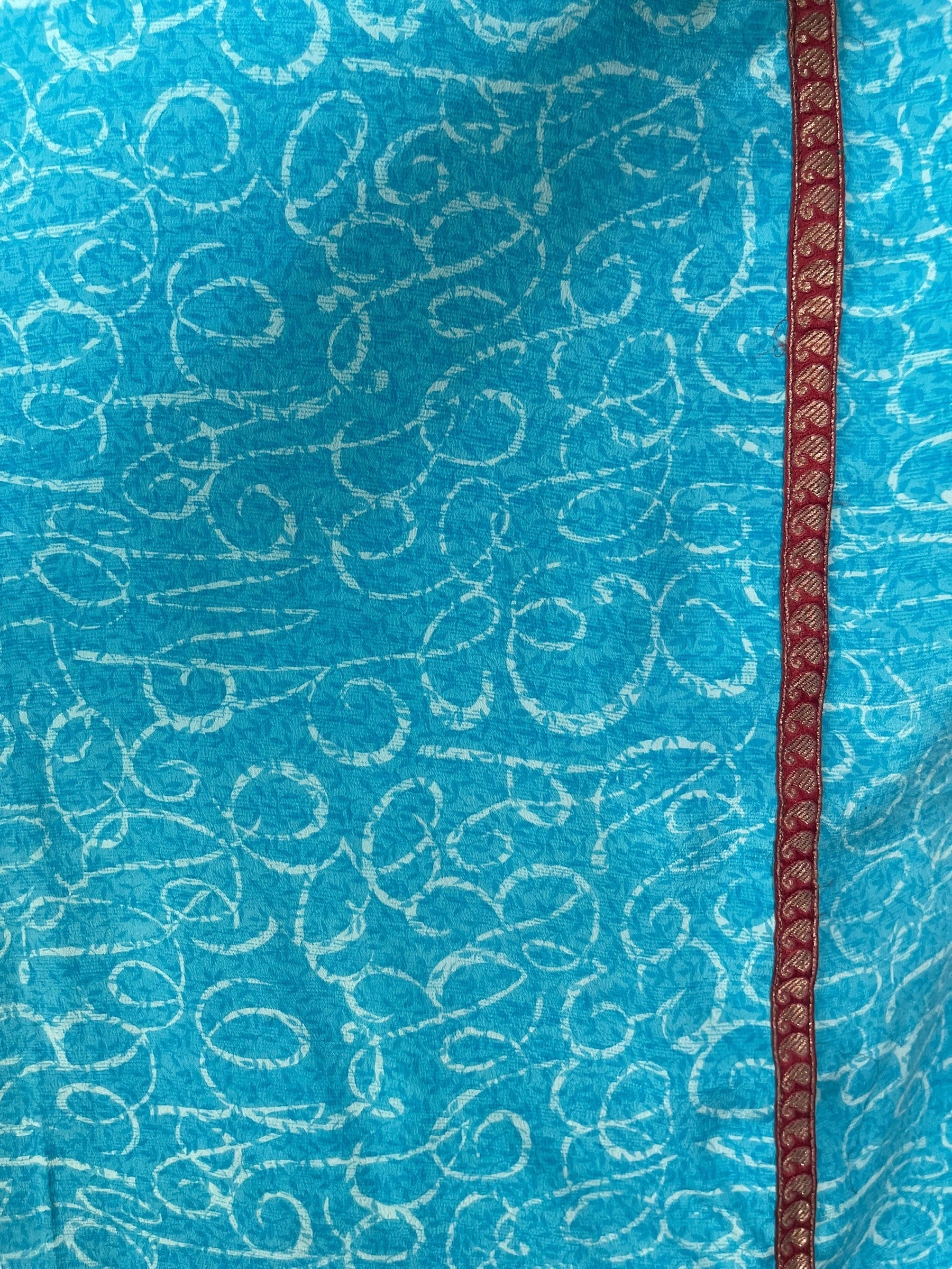 PRC8207 Avatar Pure Silk Long Tunic with Side Ties