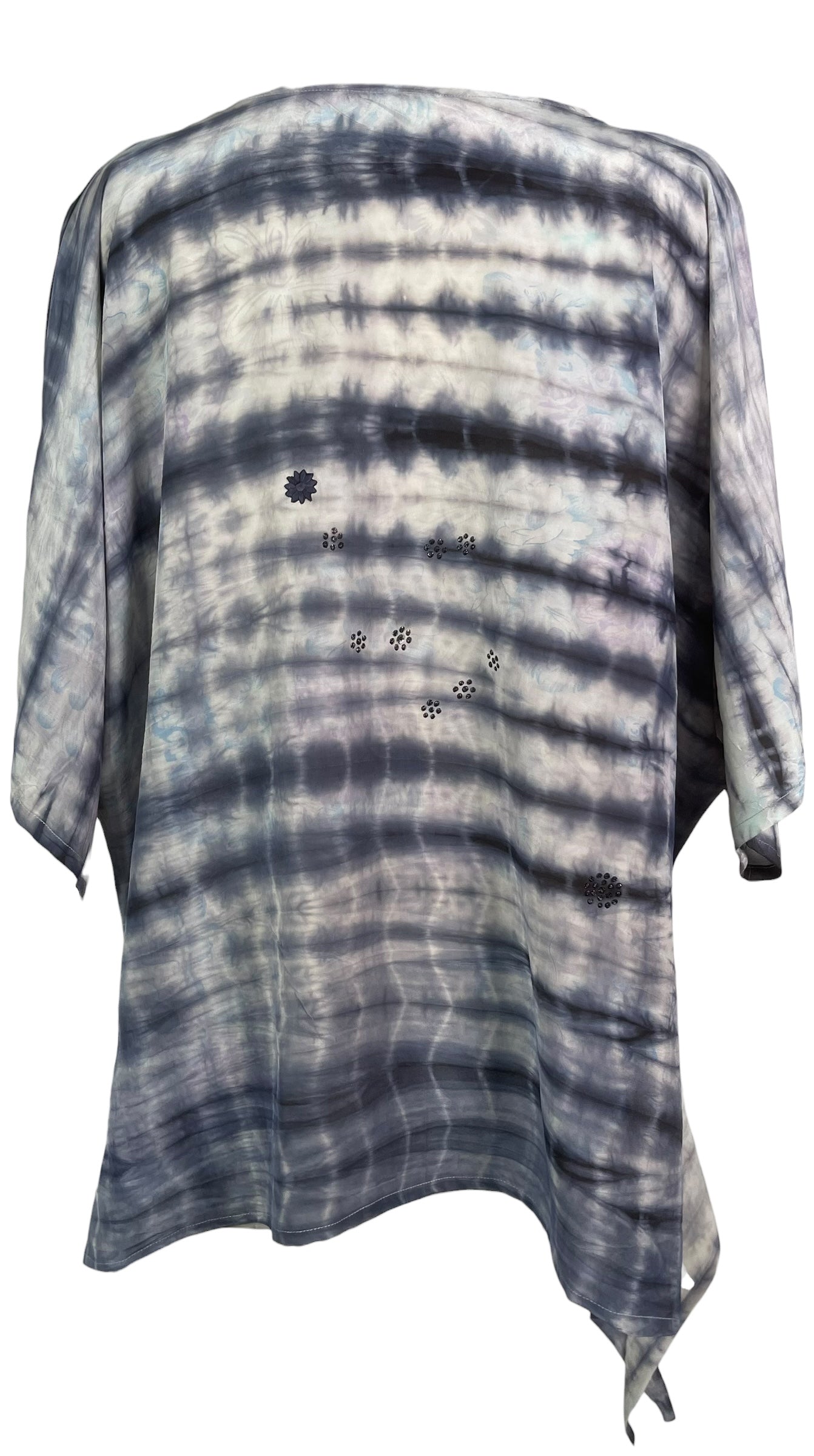 PRC8462 Avatar Pure Silk Long Tunic with Side Ties