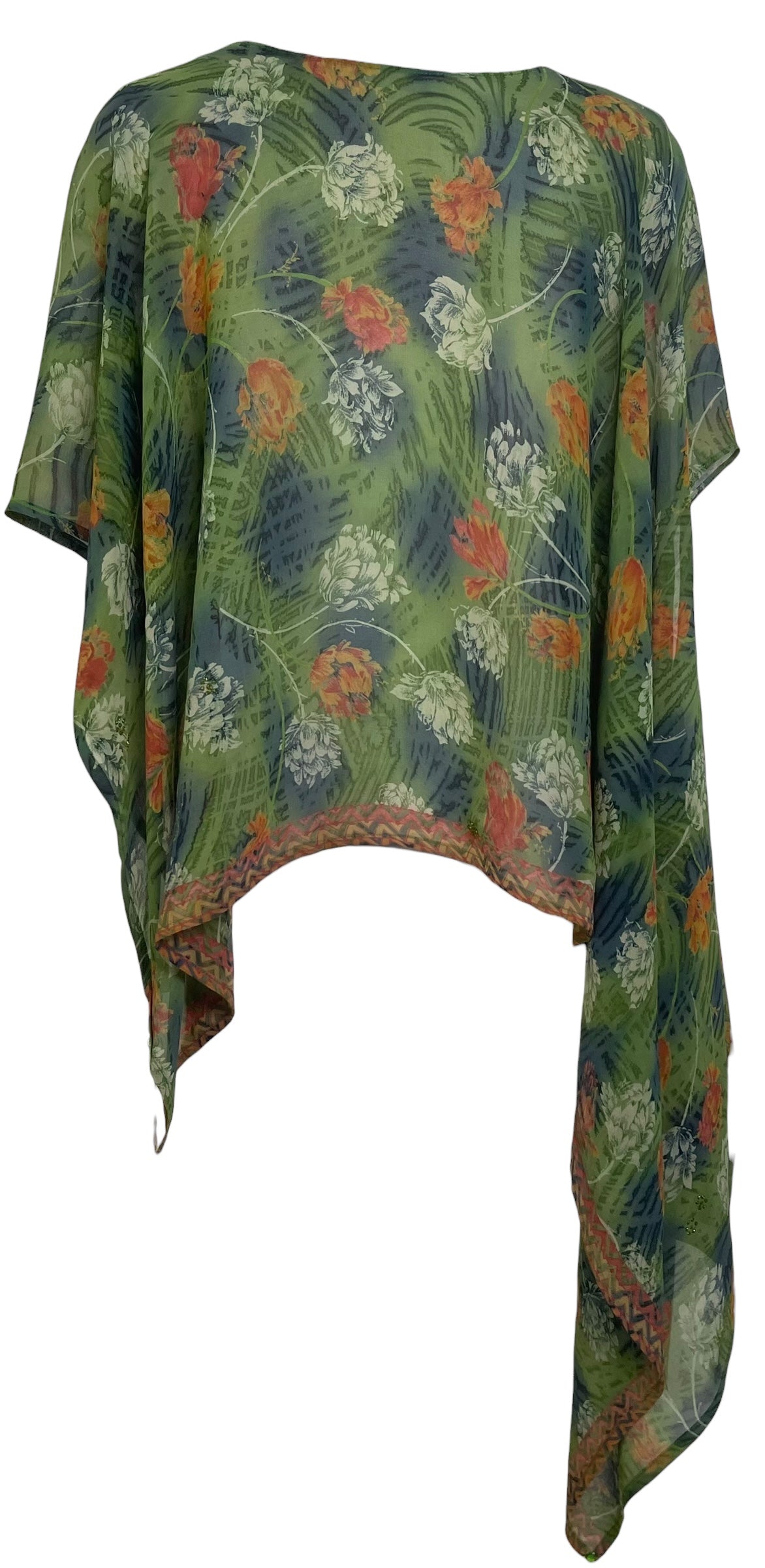 PREVIEW PRG8712 Sheer Avatar Pure Silk Versatile Vest by MARCH2026 – Handmade ethical Vest from sariKNOTsari using upcycled silk. Designed in Canada for travel and slow fashion, loved from Toronto to LA to Sydney. Featuring Zsiska, Bryn Walker and Artisan Leather coats by Rejean Pepin, Pepin designs