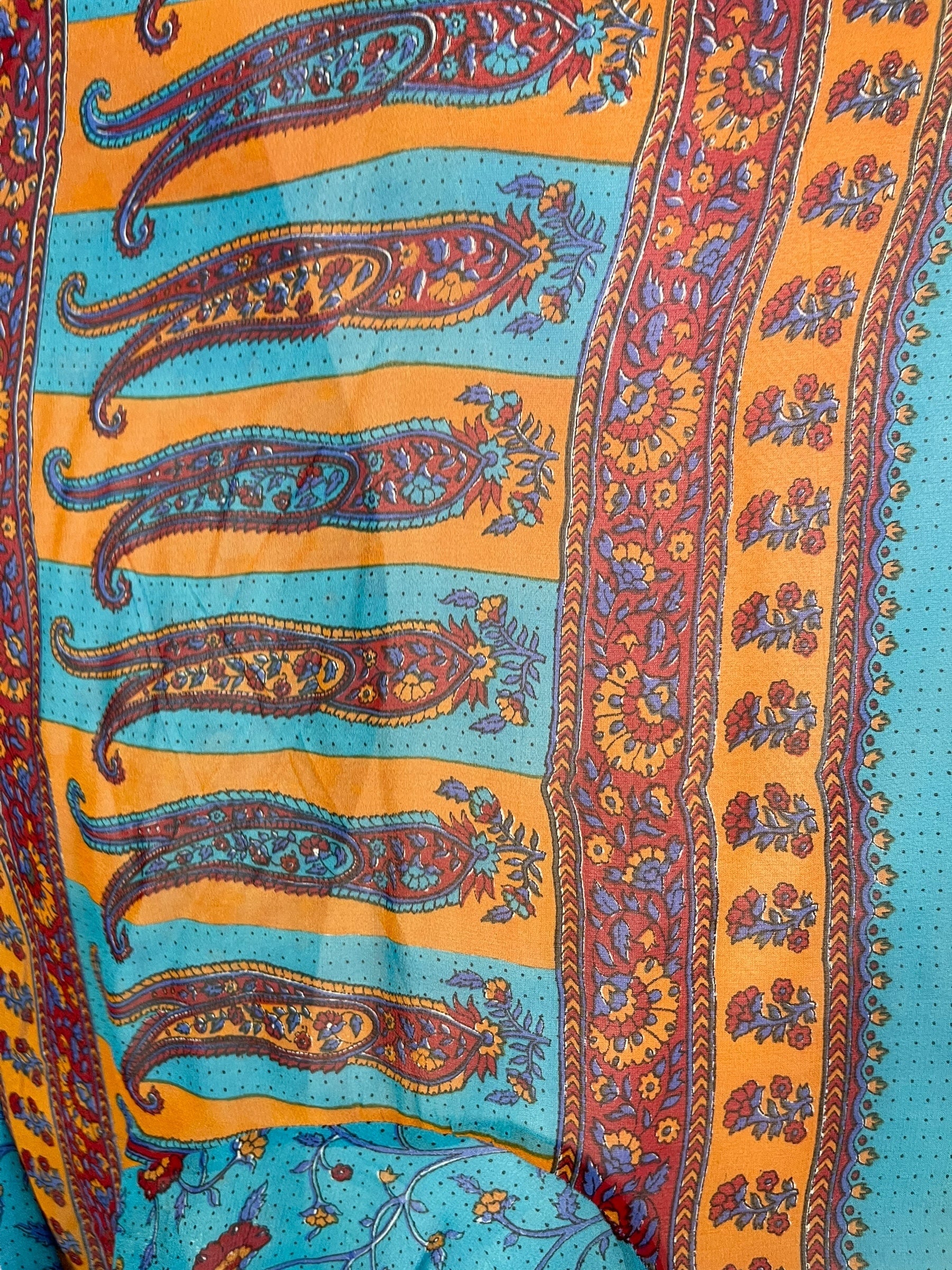 PRG6805 Sheer Avatar Pure Silk Self Pocket Tunic Dress