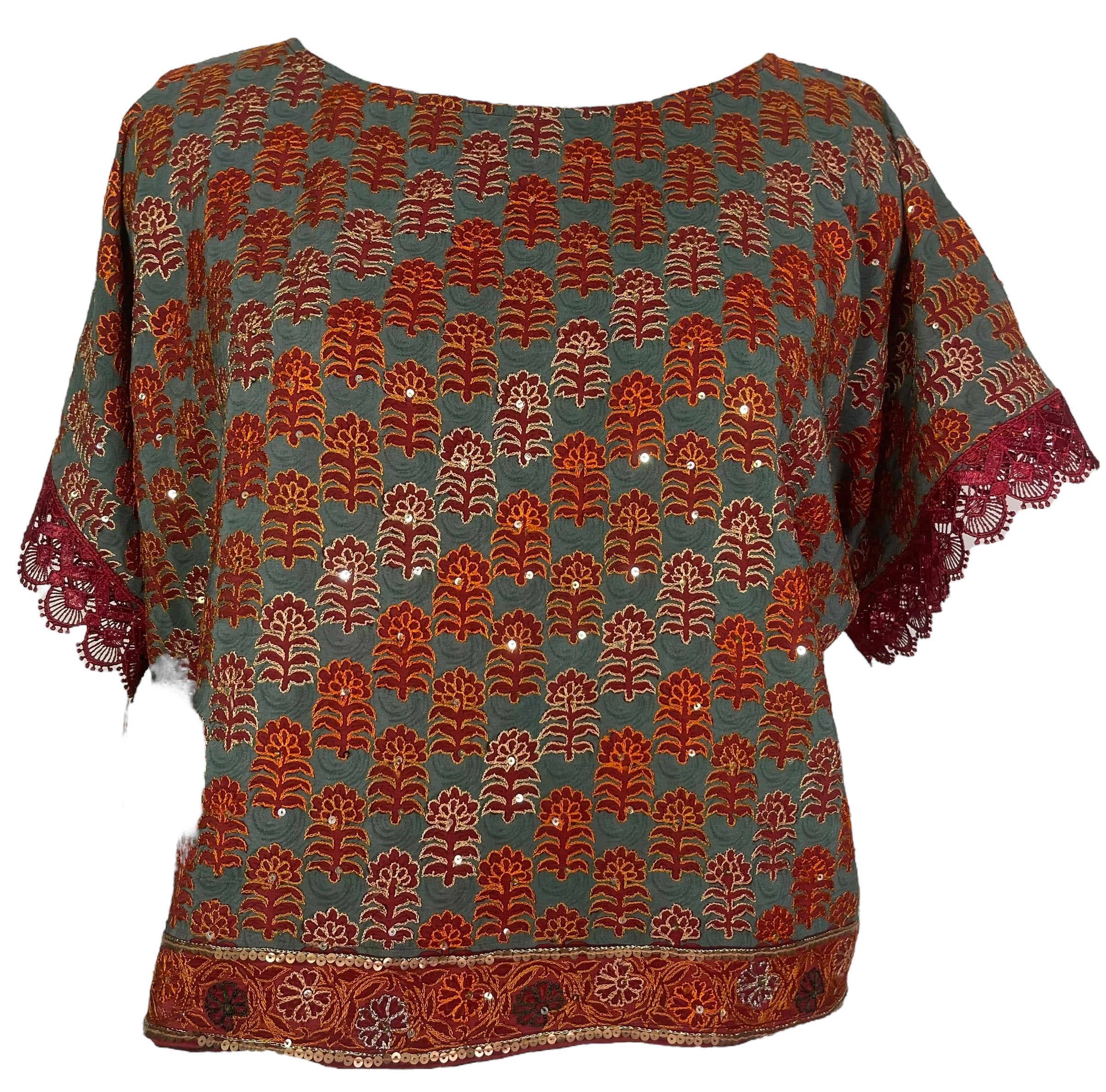 PRC8005 Avatar Pure Silk Boxy Top