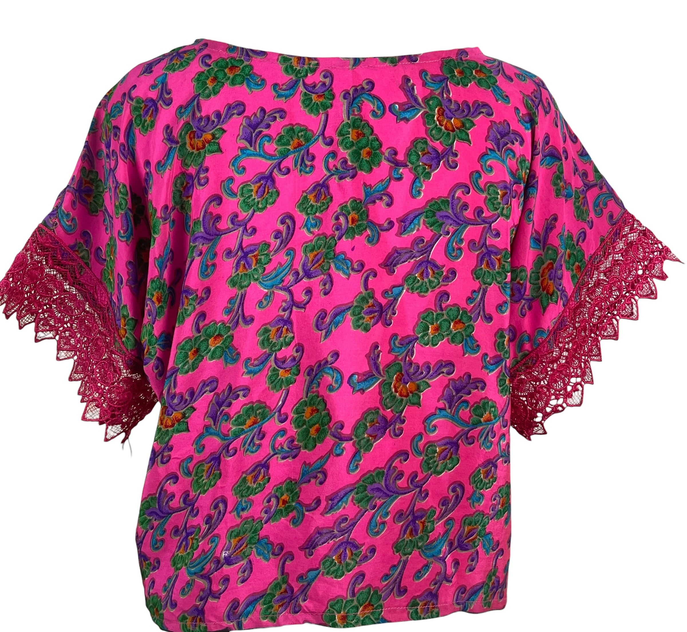 PREVIEW PRC6584 Avatar Pure Silk Boxy Top by MARCH2026 – Handmade ethical Boxy Top from sariKNOTsari using upcycled silk. Designed in Canada for travel and slow fashion, loved from Toronto to LA to Sydney.