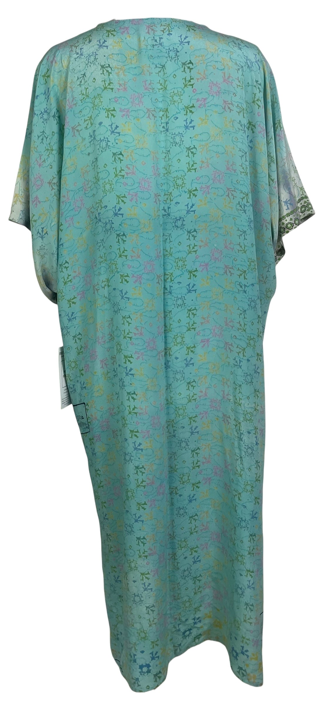 PREVIEW PRC8667A Avatar Long Pure Silk Kimono Sleeved Duster with Belt by MARCH2026 – Handmade ethical Long Kimono from sariKNOTsari using upcycled silk. Designed in Canada for travel and slow fashion, loved from Toronto to LA to Sydney. Featuring Zsiska, Bryn Walker and Artisan Leather coats by Rejean Pepin, Pepin designs