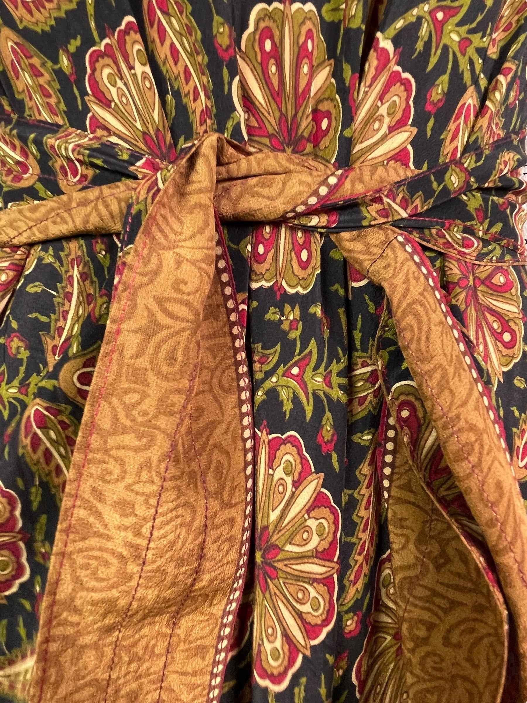 PRC7668 Avatar Pure Silk Maxi Dress with Belt