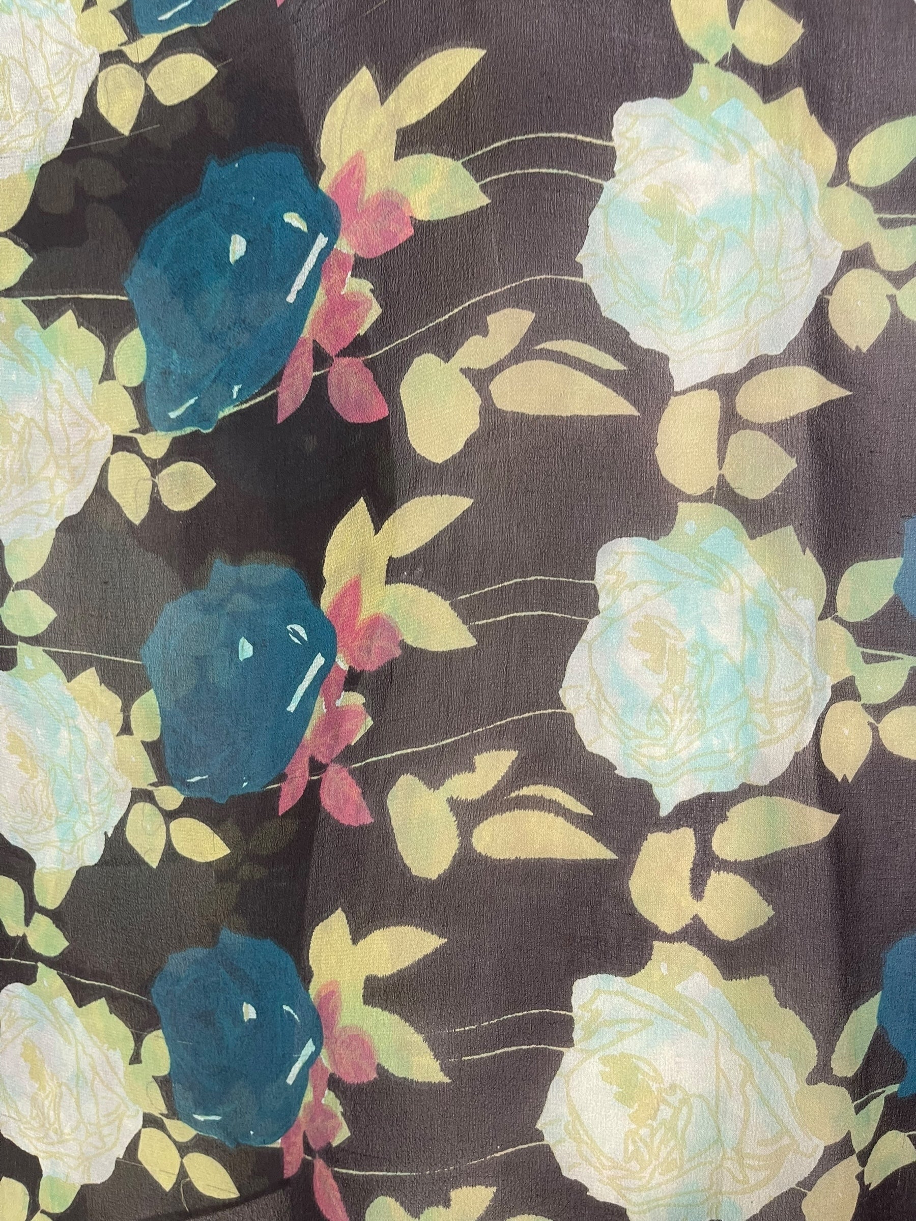 PRG7856 Sheer Wabi Sabi Pure Silk Long Tunic with Side Ties