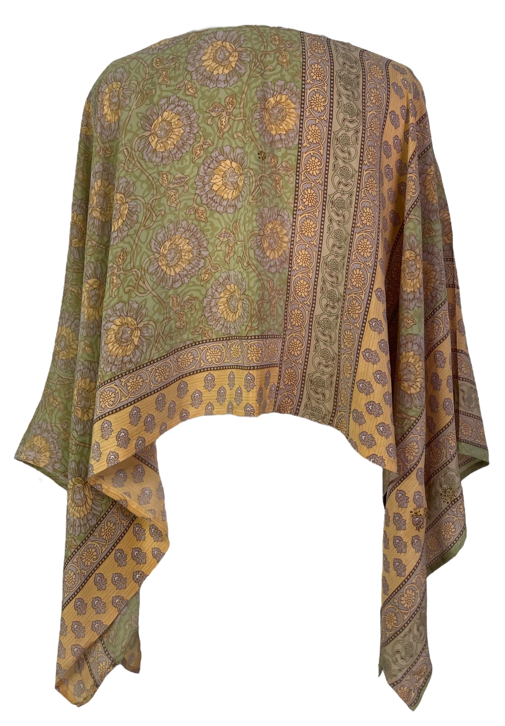 PRC7852 Avatar Pure Silk Capelet Poncho